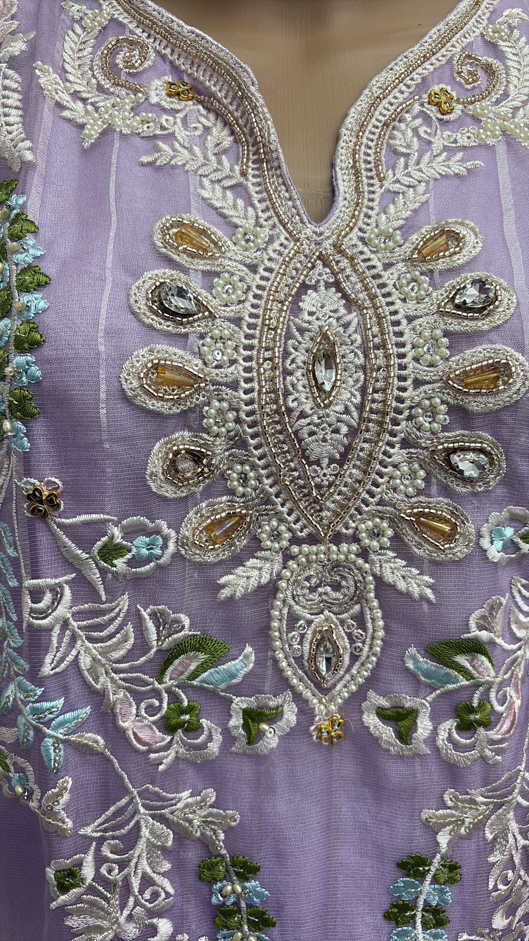 RUHI ORGANZA READYMADE SUIT Q