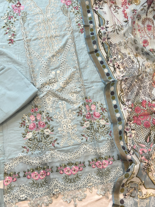 HANIA LAWN COTTON EMBROIDERY SUIT