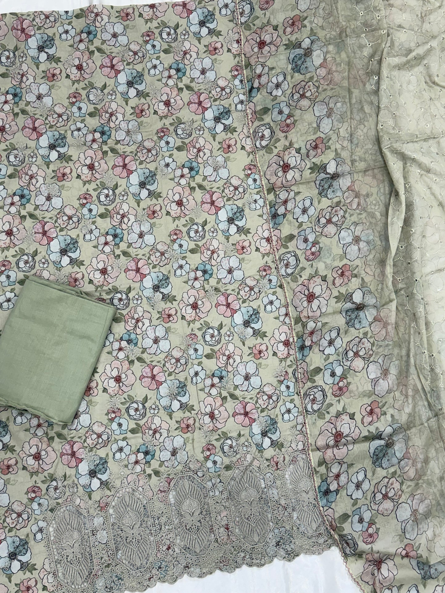 ROLEX PURE COTTON EMBROIDERY SUIT Q