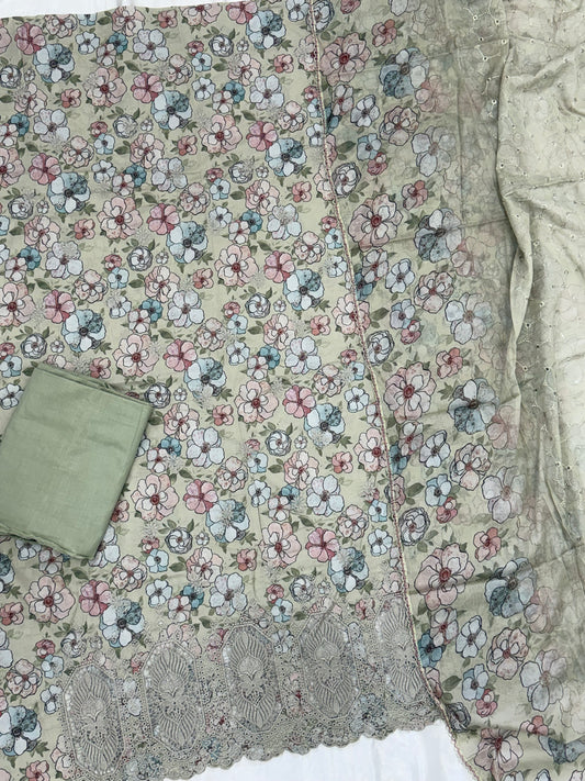 ROLEX PURE COTTON EMBROIDERY SUIT Q