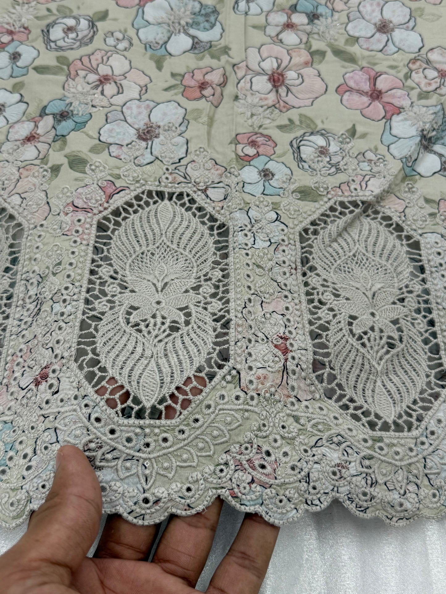 ROLEX PURE COTTON EMBROIDERY SUIT Q