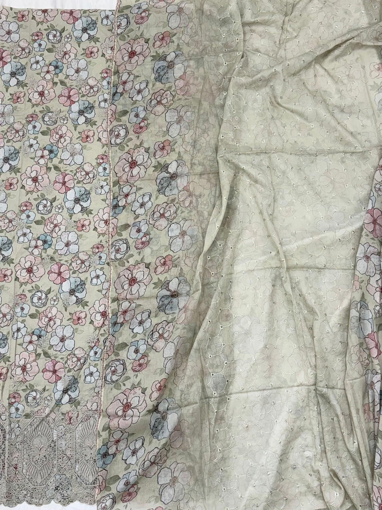 ROLEX PURE COTTON EMBROIDERY SUIT Q