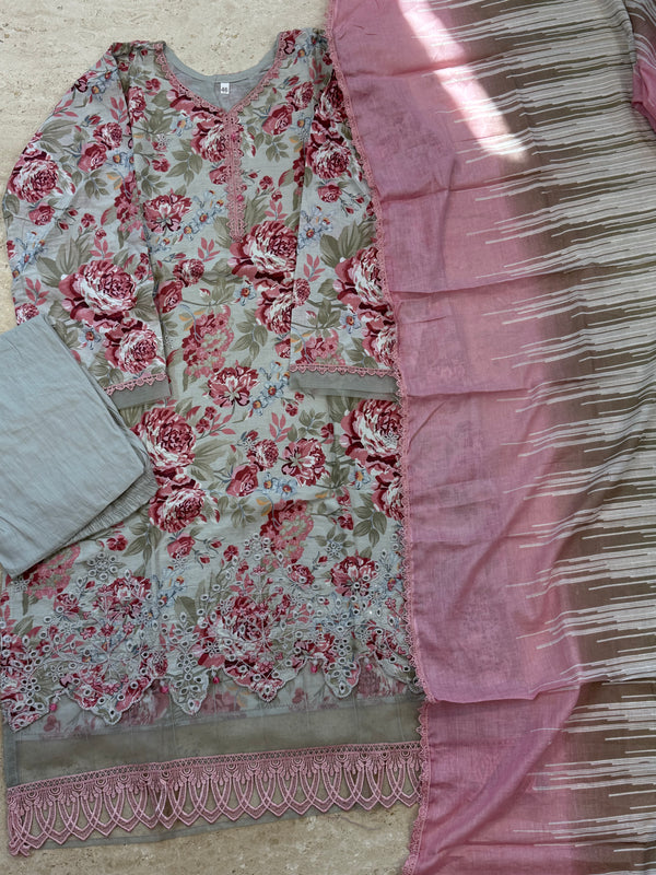 AQEEQ LAWN READYMADE SUIT 3Q