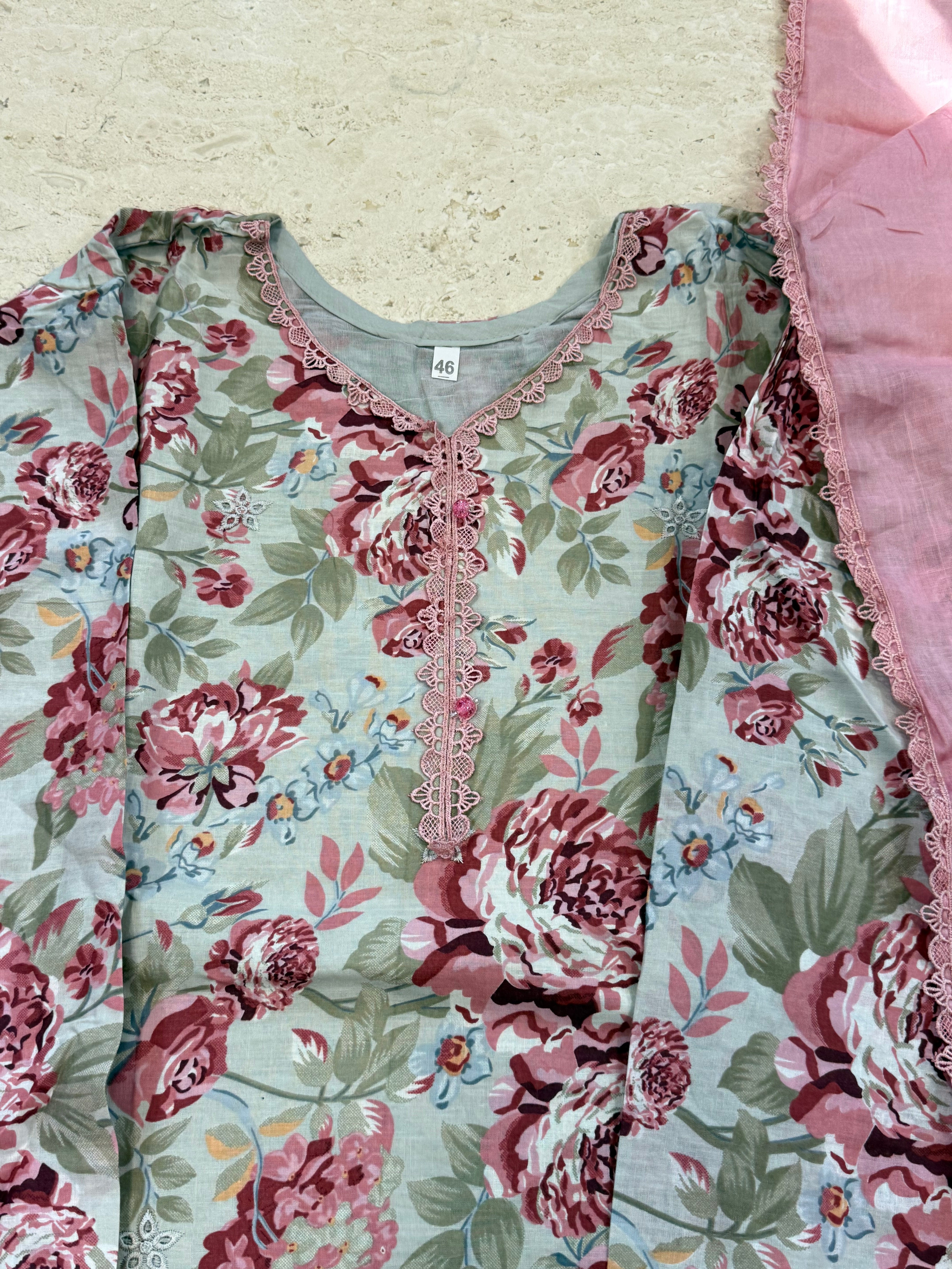 AQEEQ LAWN READYMADE SUIT 3Q