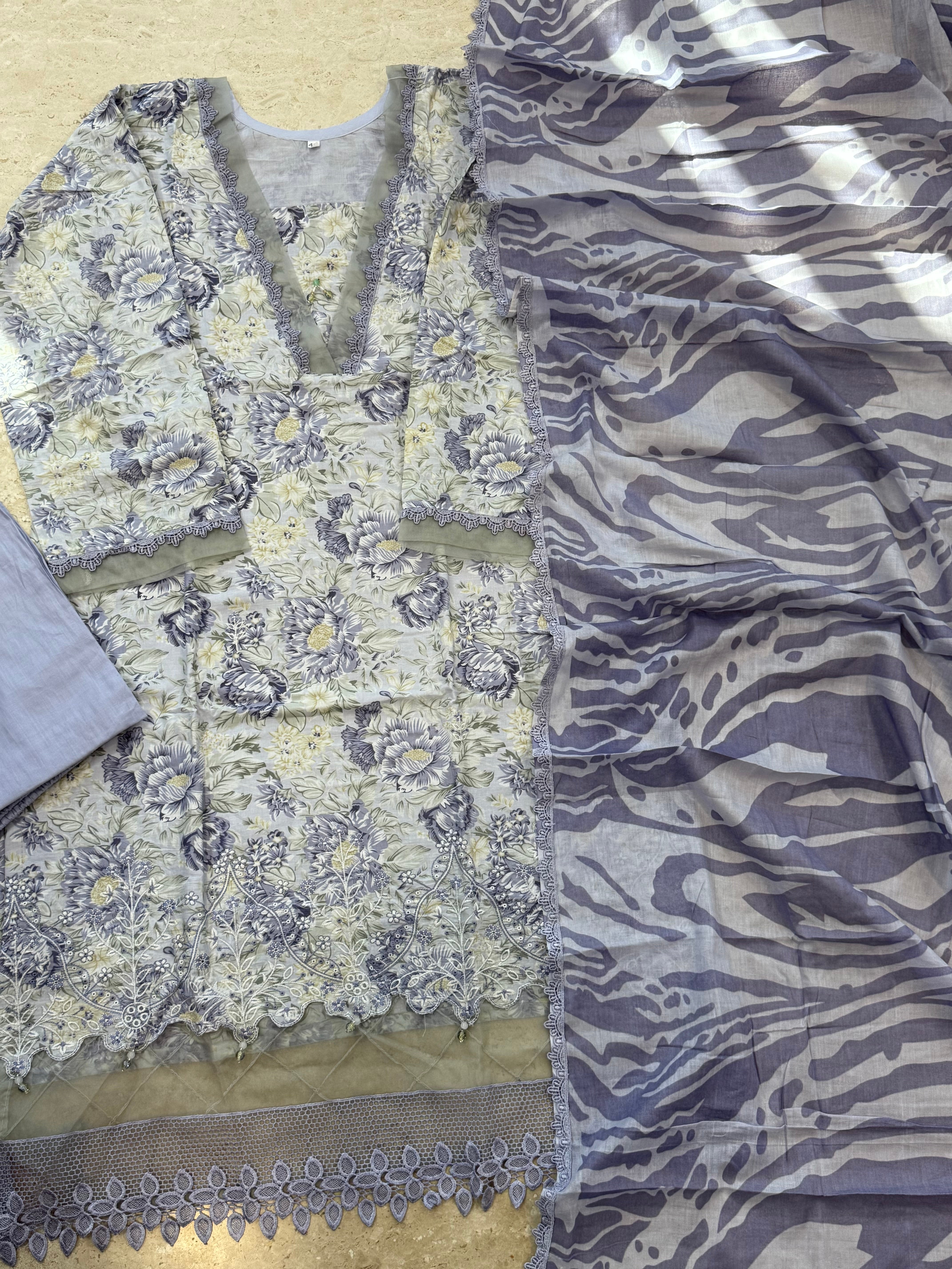 AQEEQ LAWN READYMADE SUIT 4 Q