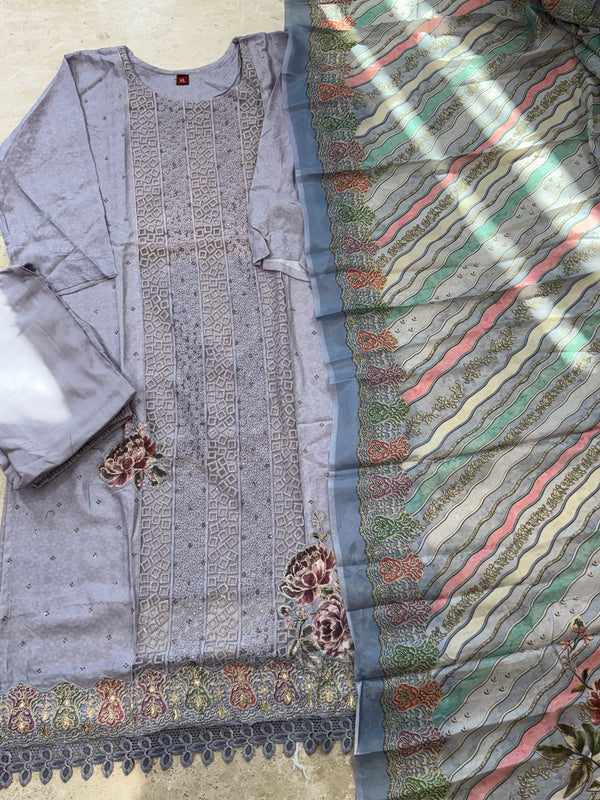 MAKHMAL CREPE READYMADE SUIT