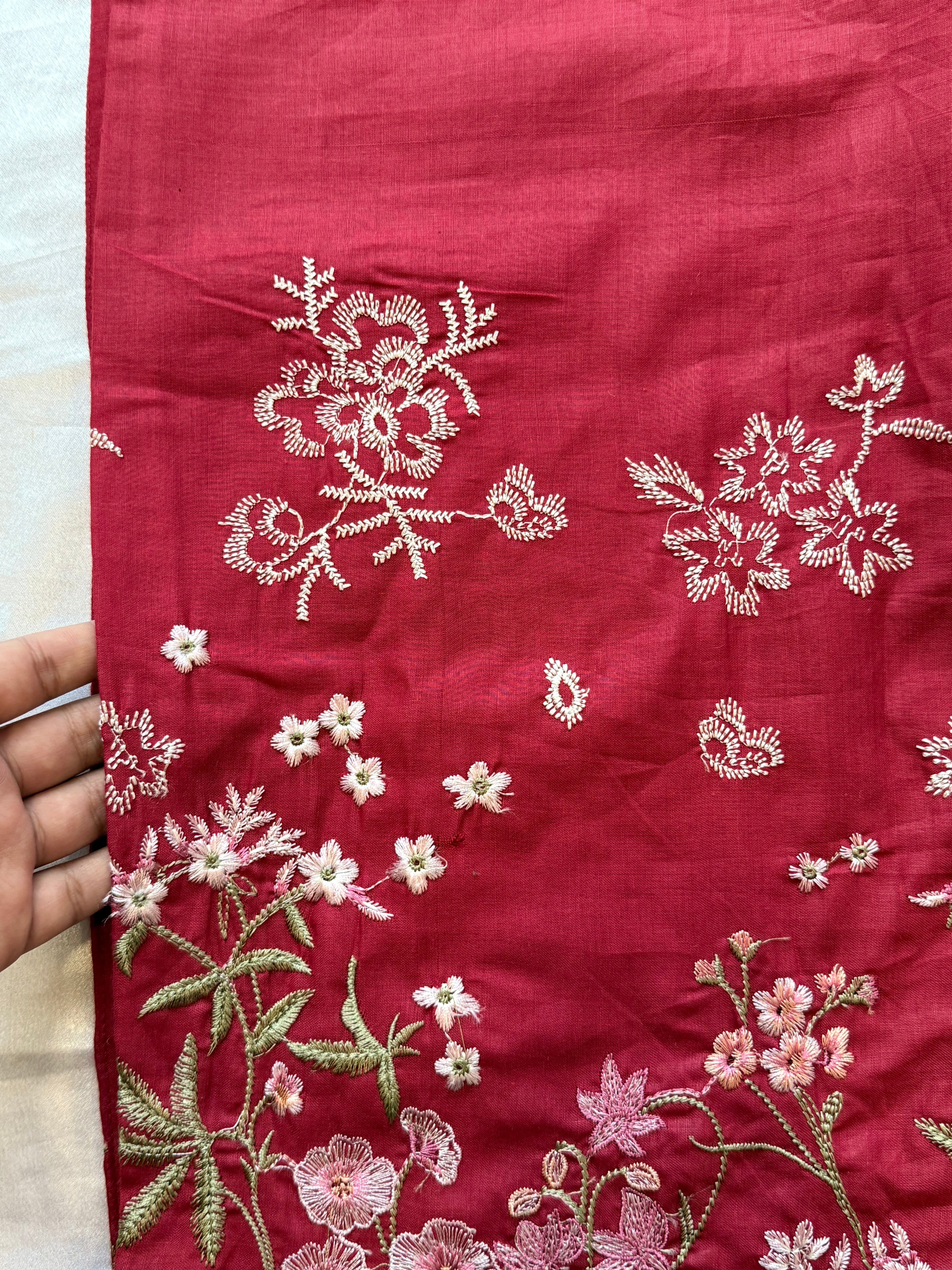 HANIA RED READYMADE SUIT Q