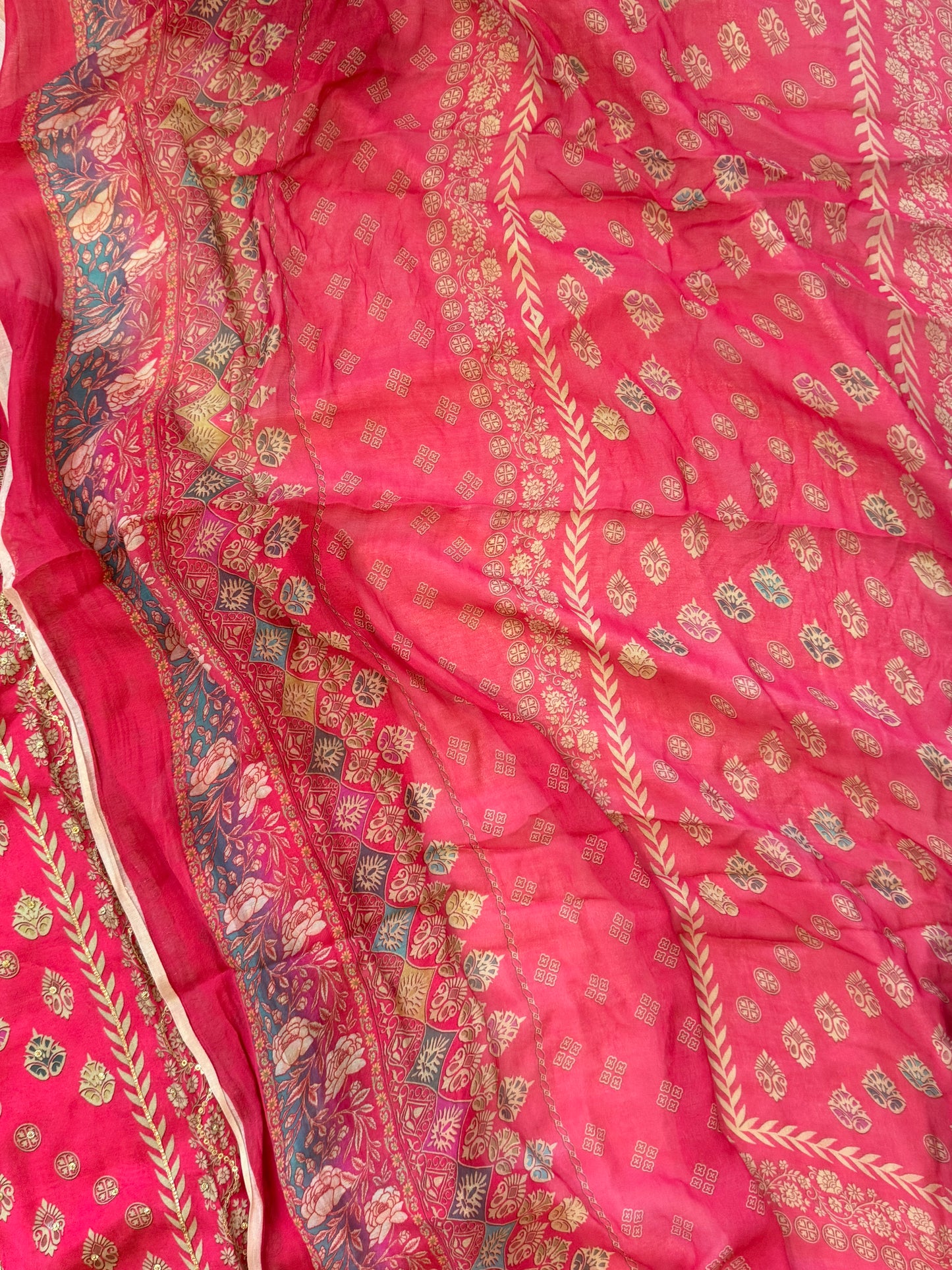 RAHI MUSLIN FARSHI SHALWAR SUIT Q