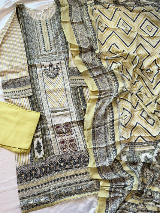 AARUSHI READYMADE YELLOW SUIT 4 Q