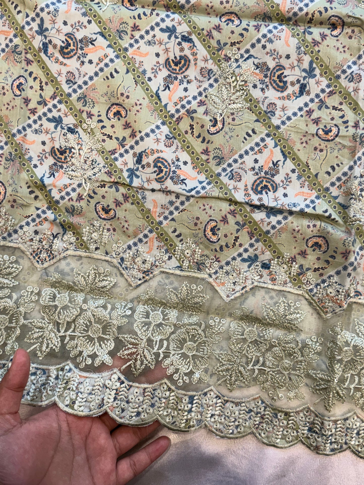 ROLEX PURE COTTON EMBROIDERY SUIT Q