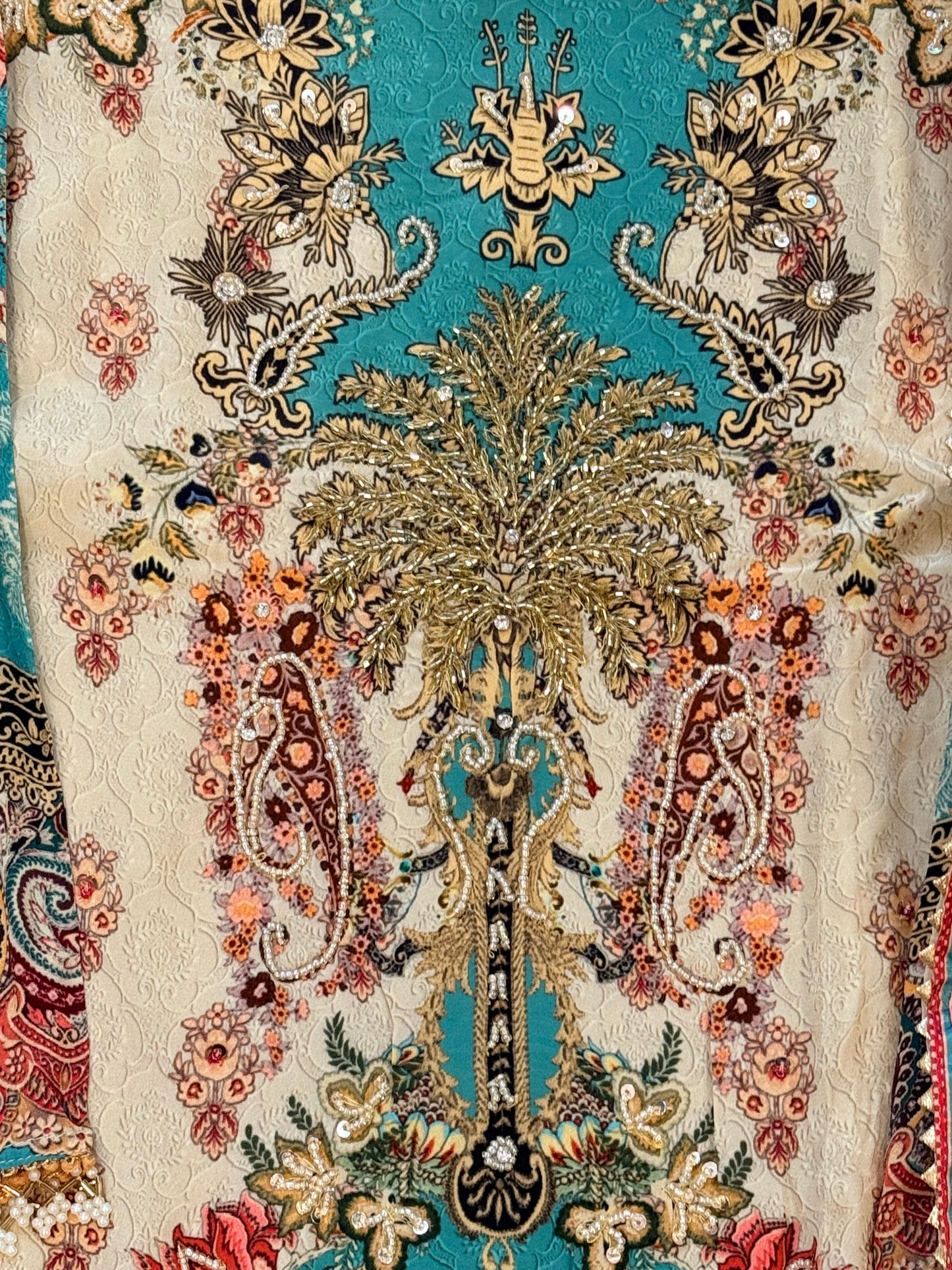 NAZAKAT PURE CREPE READYMADE SUIT Q