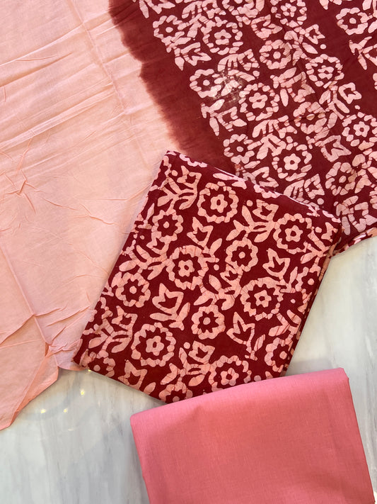 DOUBLE SHADE PURE COTTON BATIK SUIT 3