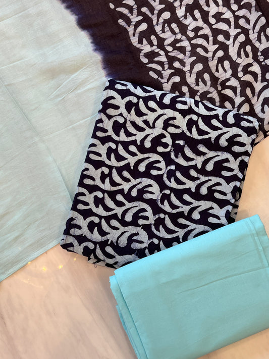 DOUBLE SHADE PURE COTTON BATIK SUIT 5