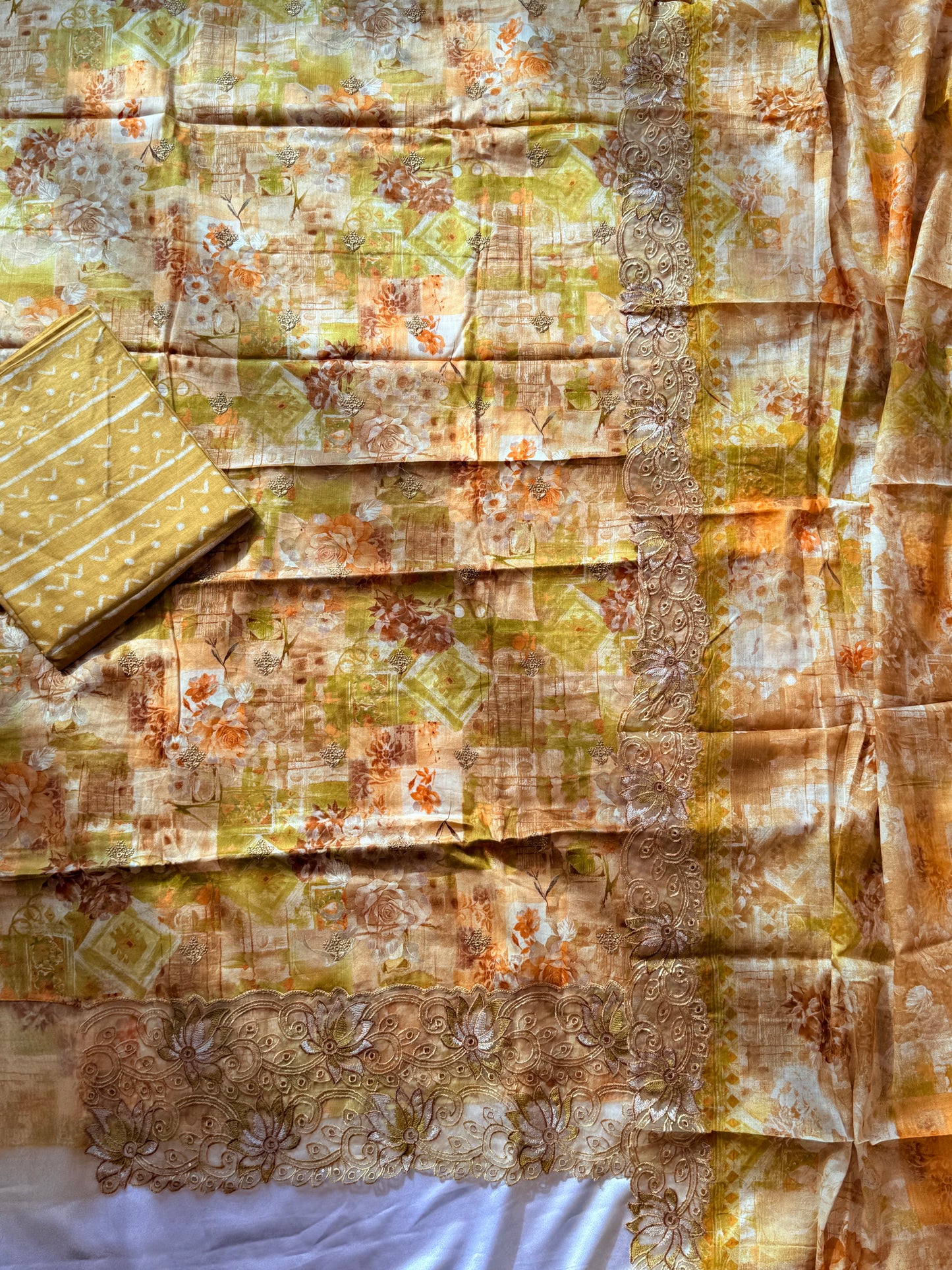 ROLEX PURE COTTON EMBROIDERY SUIT Q