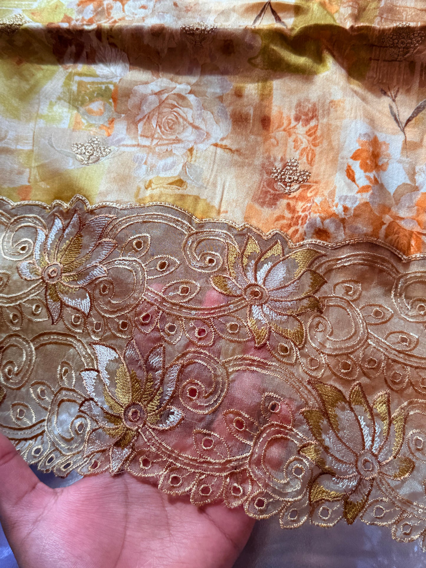 ROLEX PURE COTTON EMBROIDERY SUIT Q