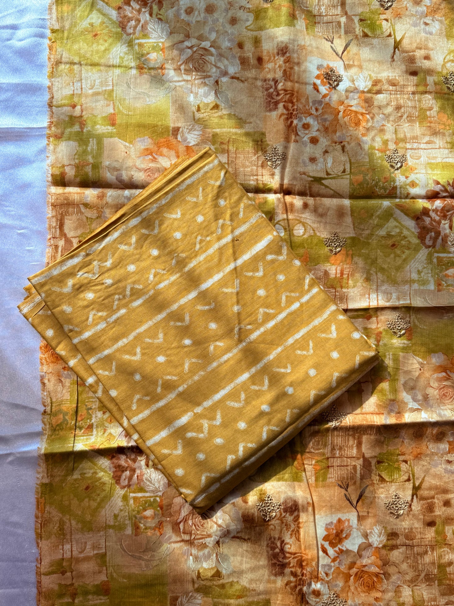 ROLEX PURE COTTON EMBROIDERY SUIT Q