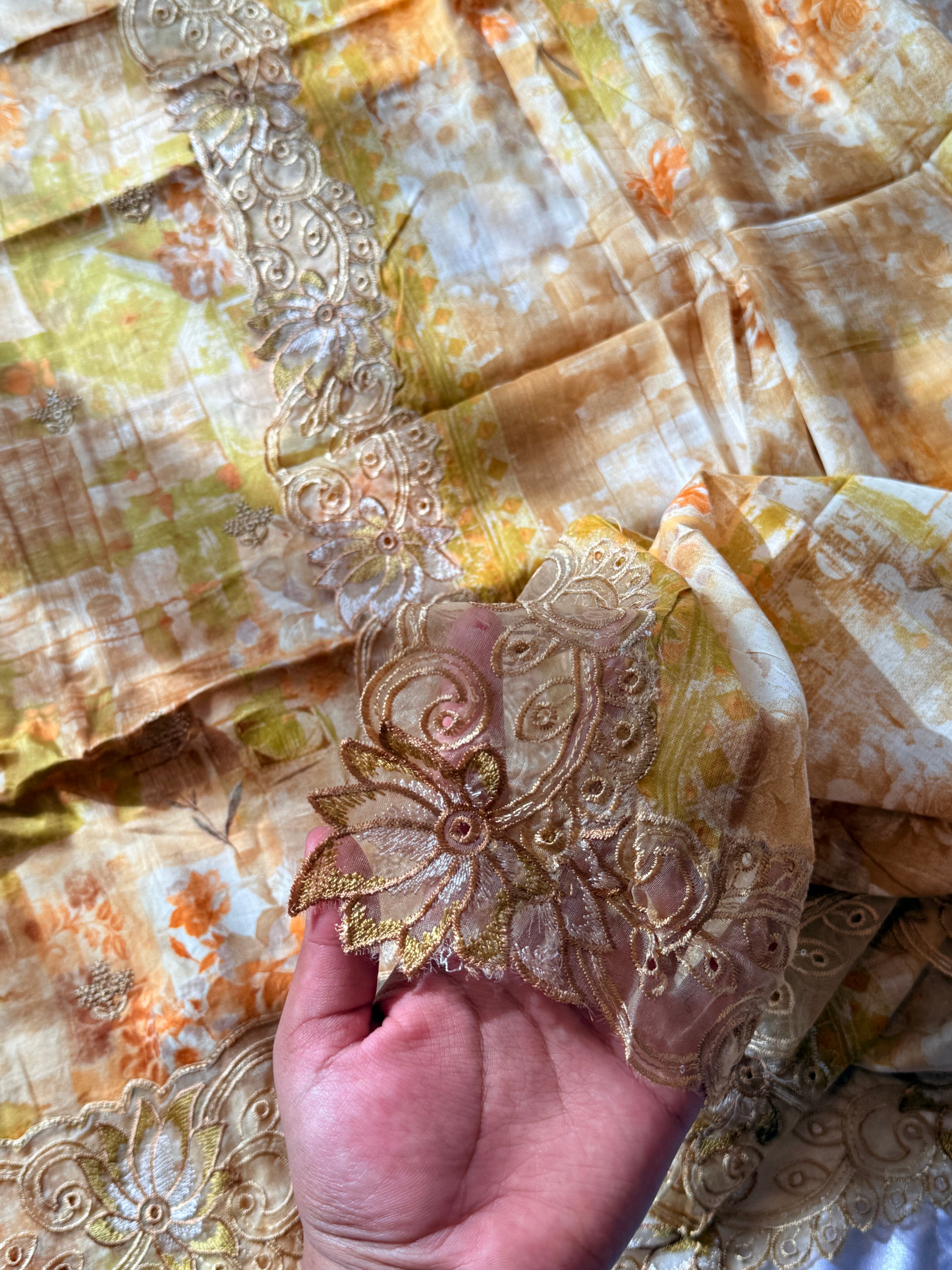 ROLEX PURE COTTON EMBROIDERY SUIT 12 Q