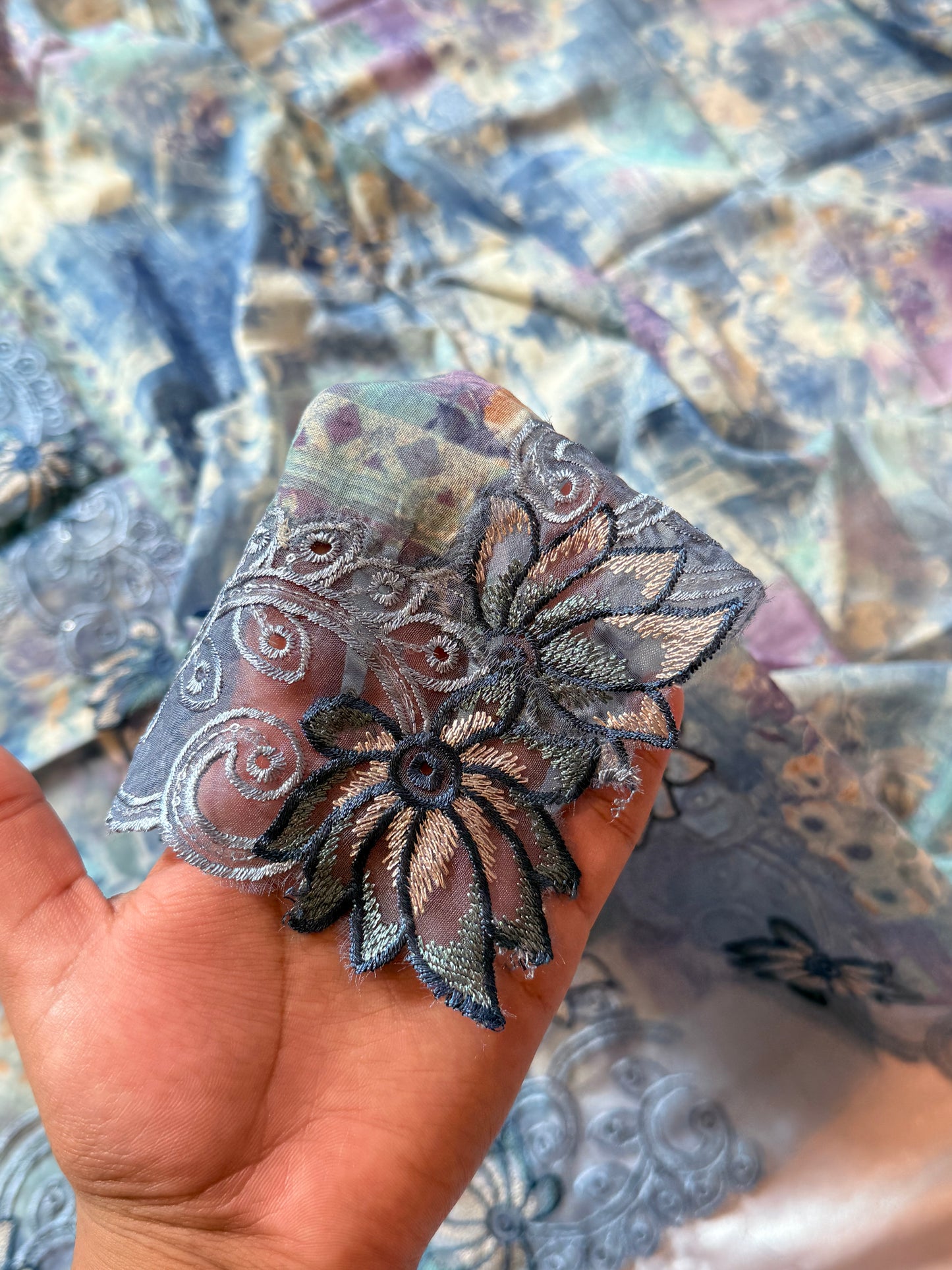 ROLEX PURE COTTON EMBROIDERY SUIT Q