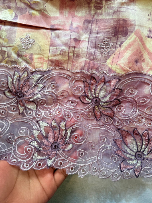 ROLEX PURE COTTON EMBROIDERY SUIT Q