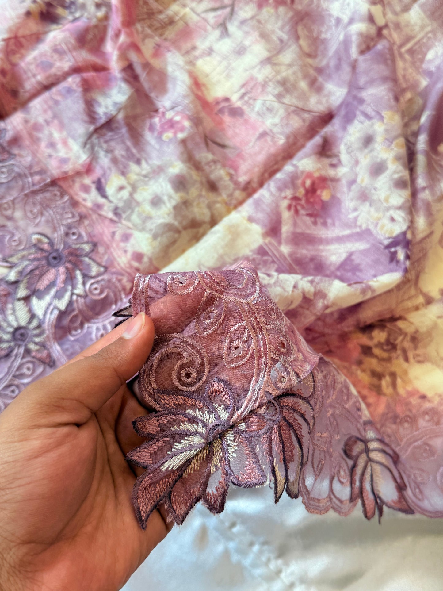 ROLEX PURE COTTON EMBROIDERY SUIT Q