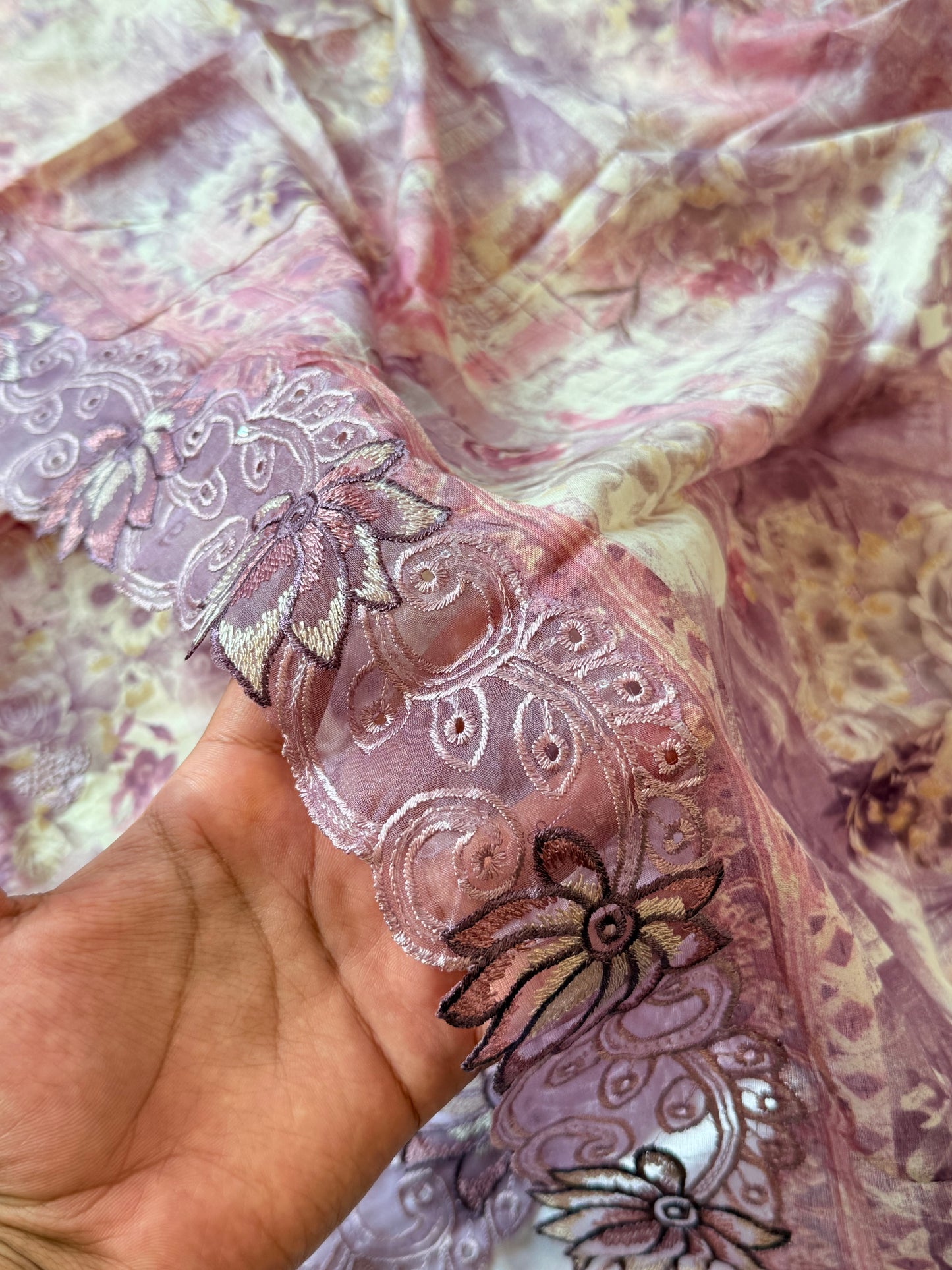 ROLEX PURE COTTON EMBROIDERY SUIT Q