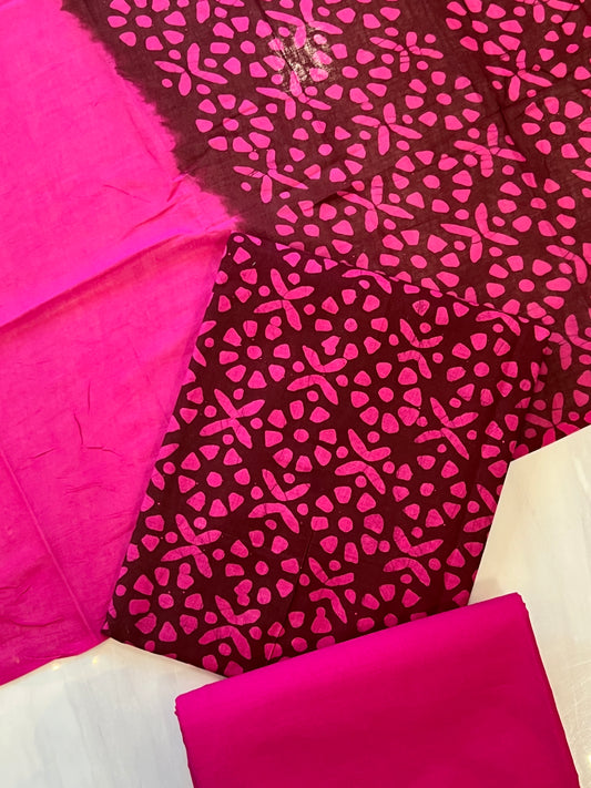 DOUBLE SHADE PURE COTTON BATIK SUIT 13