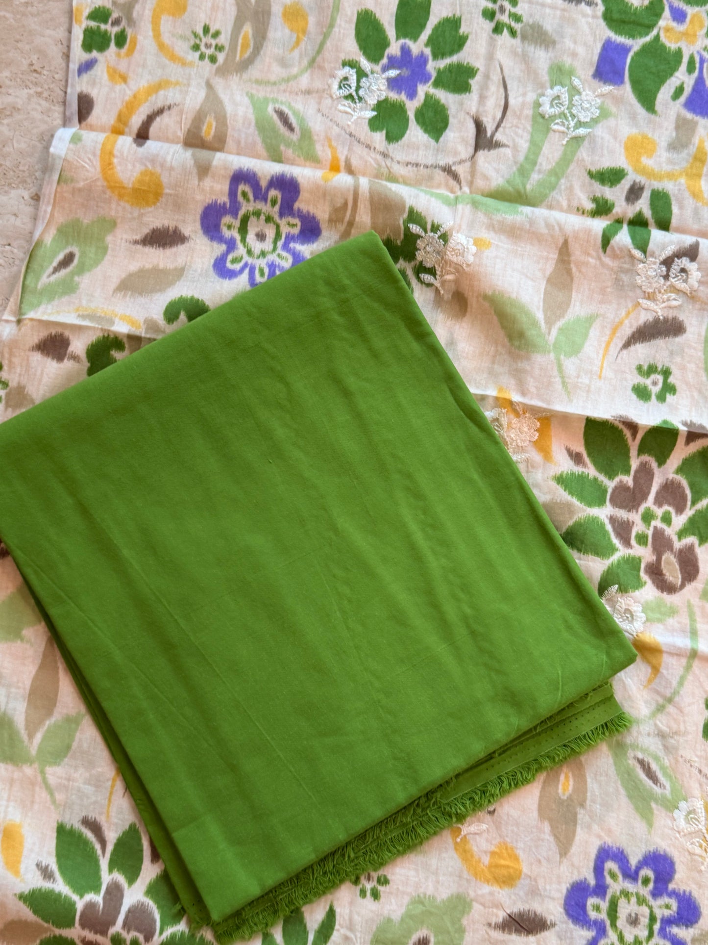 ROLEX PURE COTTON EMBROIDERY SUIT Q