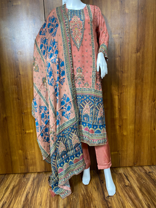 RAHI CREPE READYMADE SUIT Q