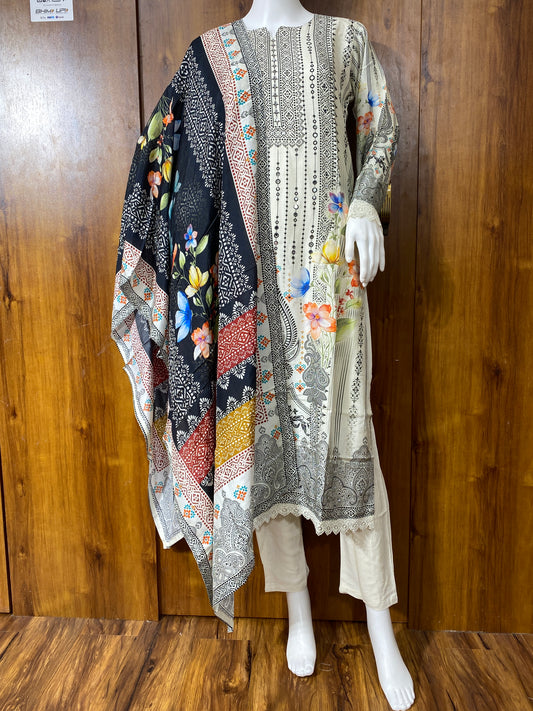 SF MUSLIN READYMADE SUIT 102