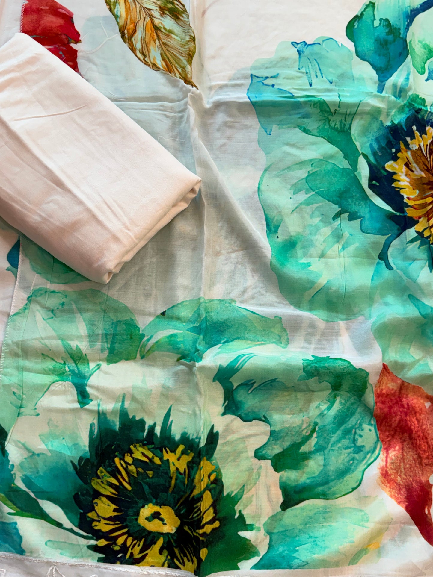 SHAHEEN PURE MSULIN SUIT 1006