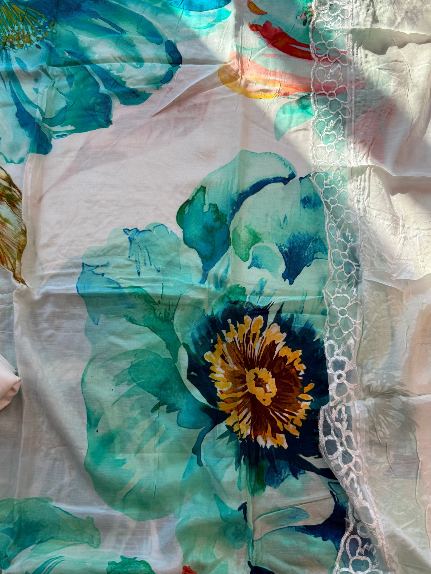 SHAHEEN PURE MSULIN SUIT 1006