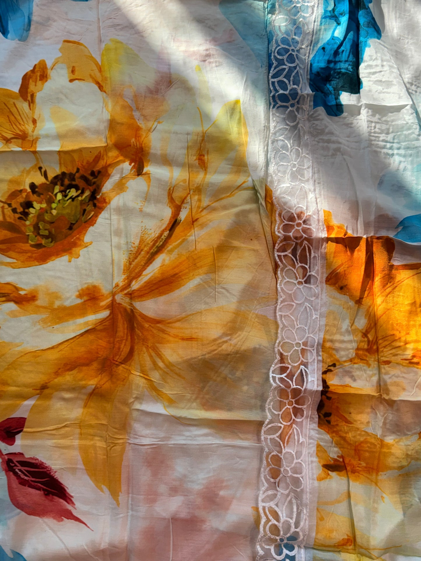 SHAHEEN PURE MSULIN SUIT  1004