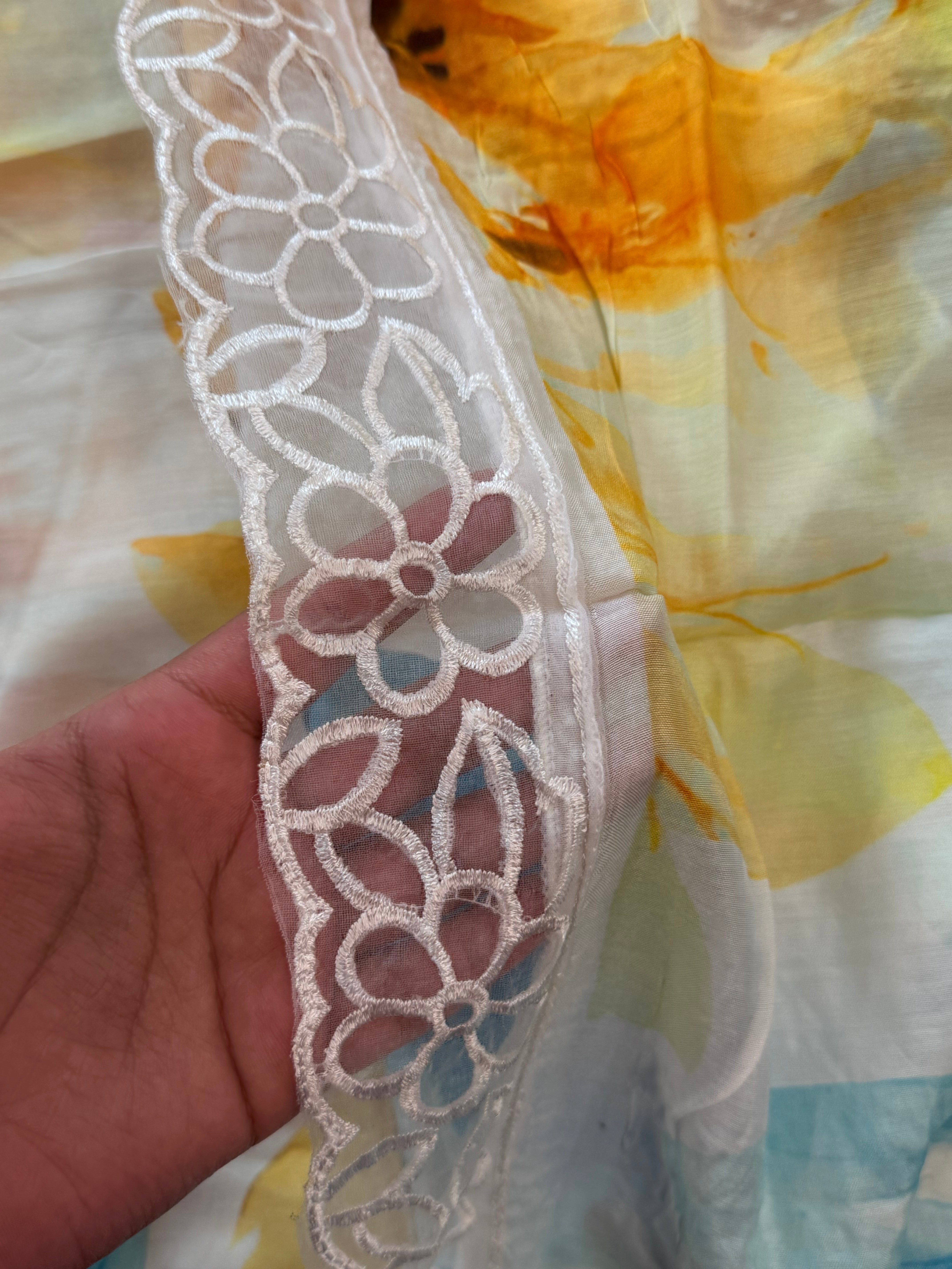 SHAHEEN PURE MUSLIN SUIT  1004 Q