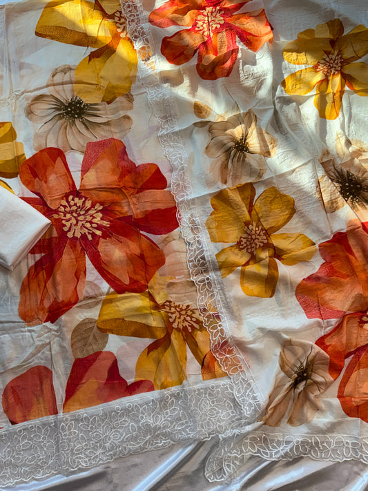 SHAHEEN PURE MUSLIN SUIT 1003 Q