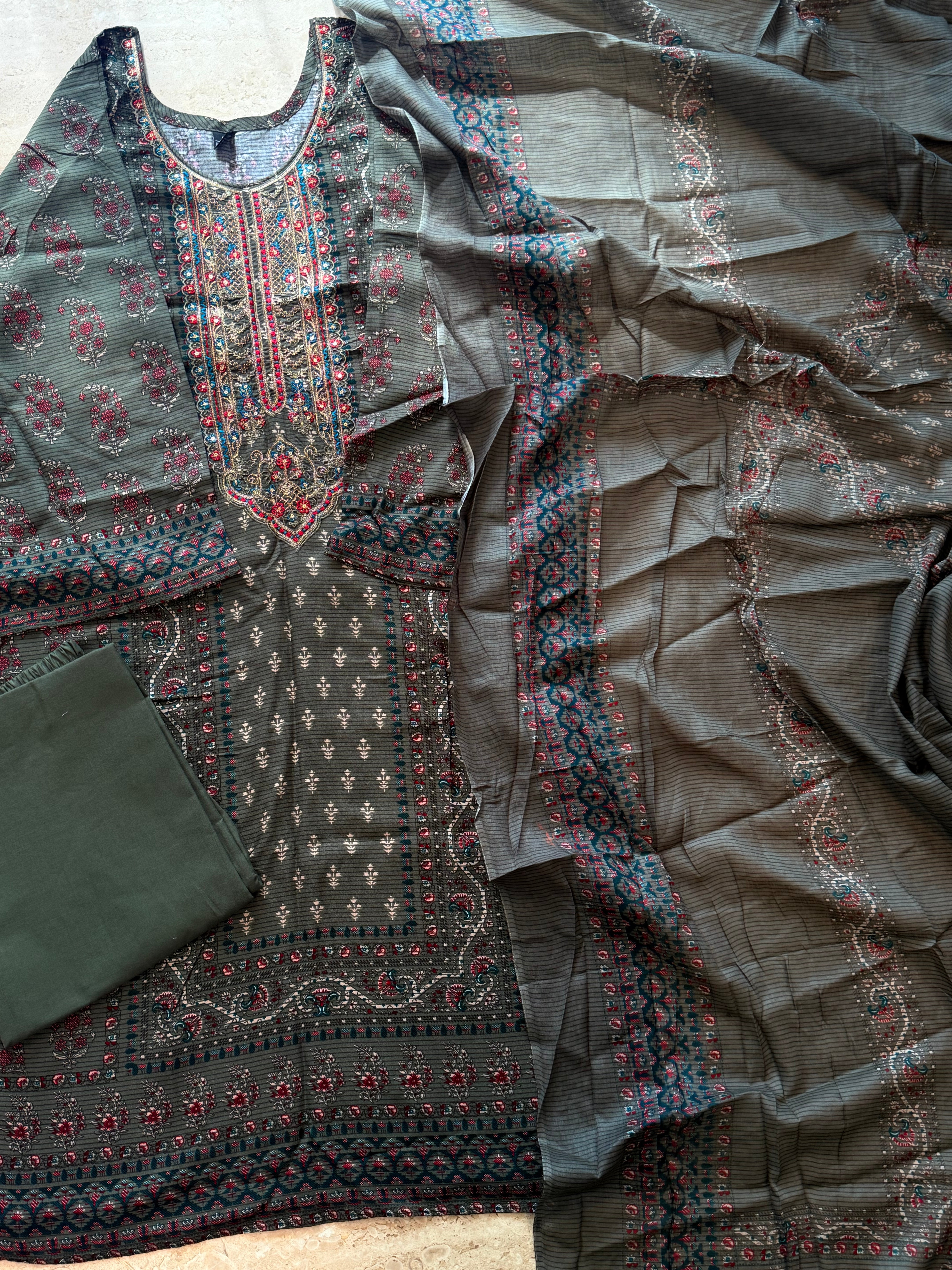 NIZAAM COTTON READYMADE SUIT 4 Q