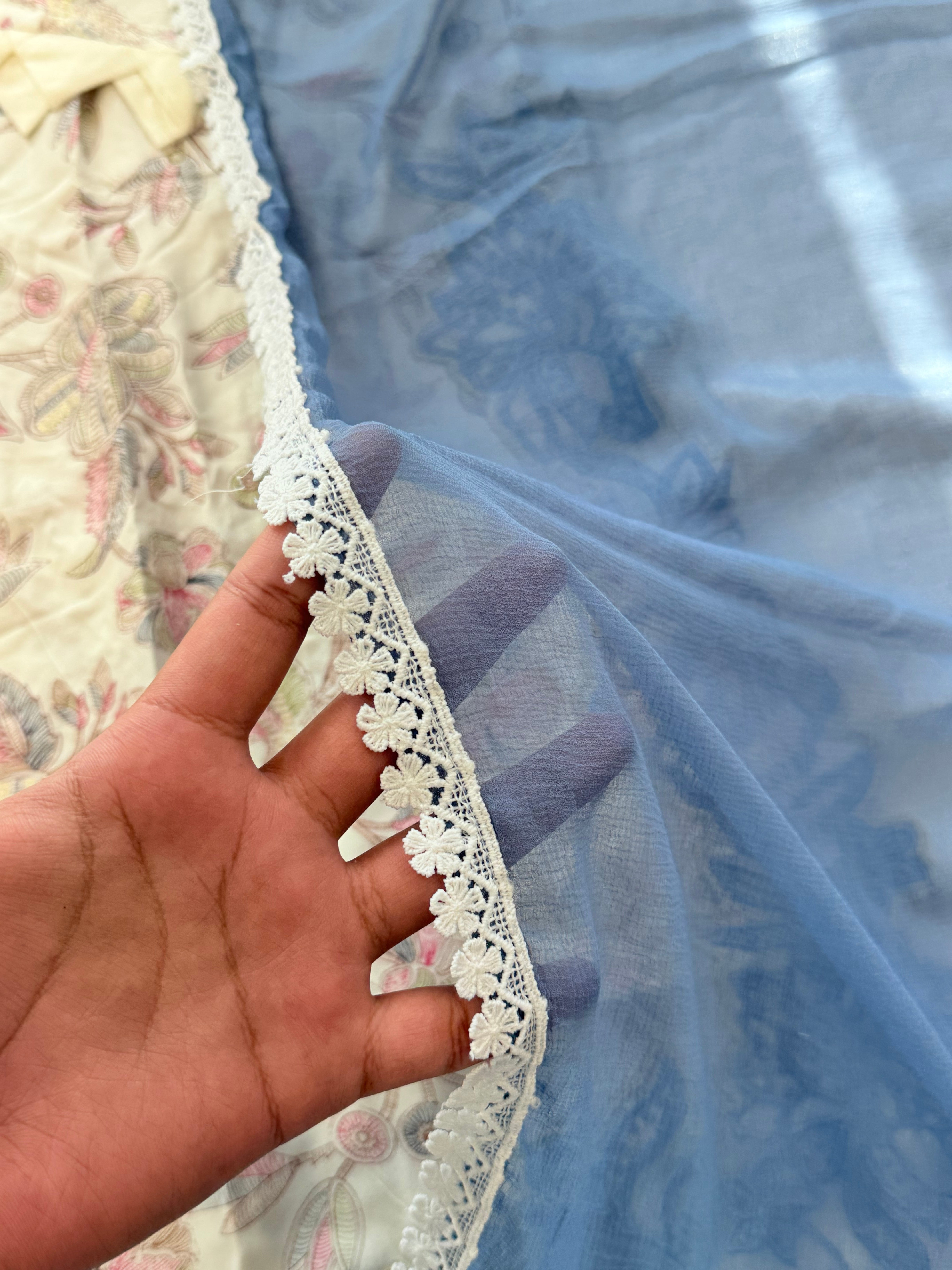 LAWN CUTWORK READYMADE SUIT 5001 Q