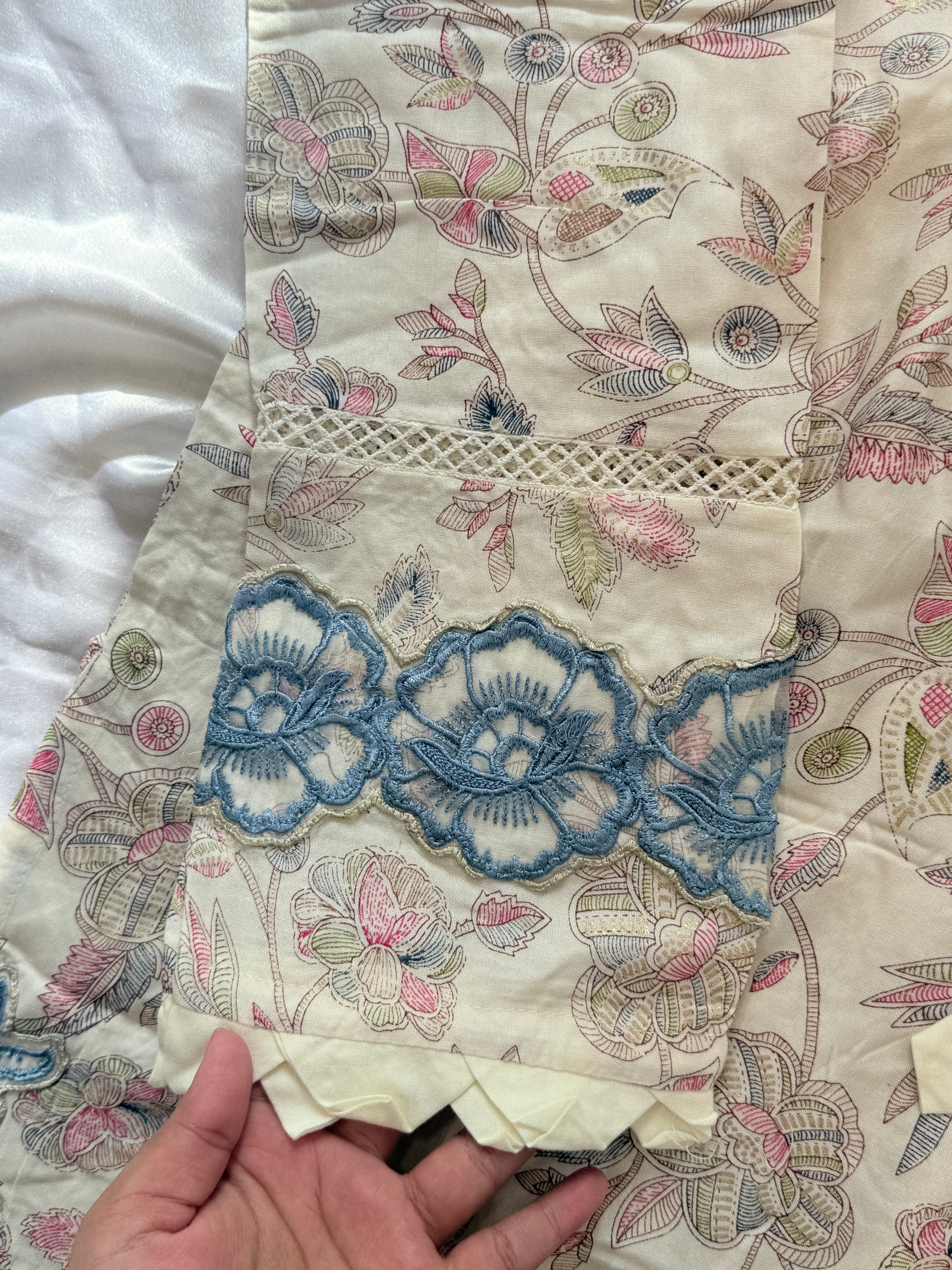 LAWN CUTWORK READYMADE SUIT 5001 Q