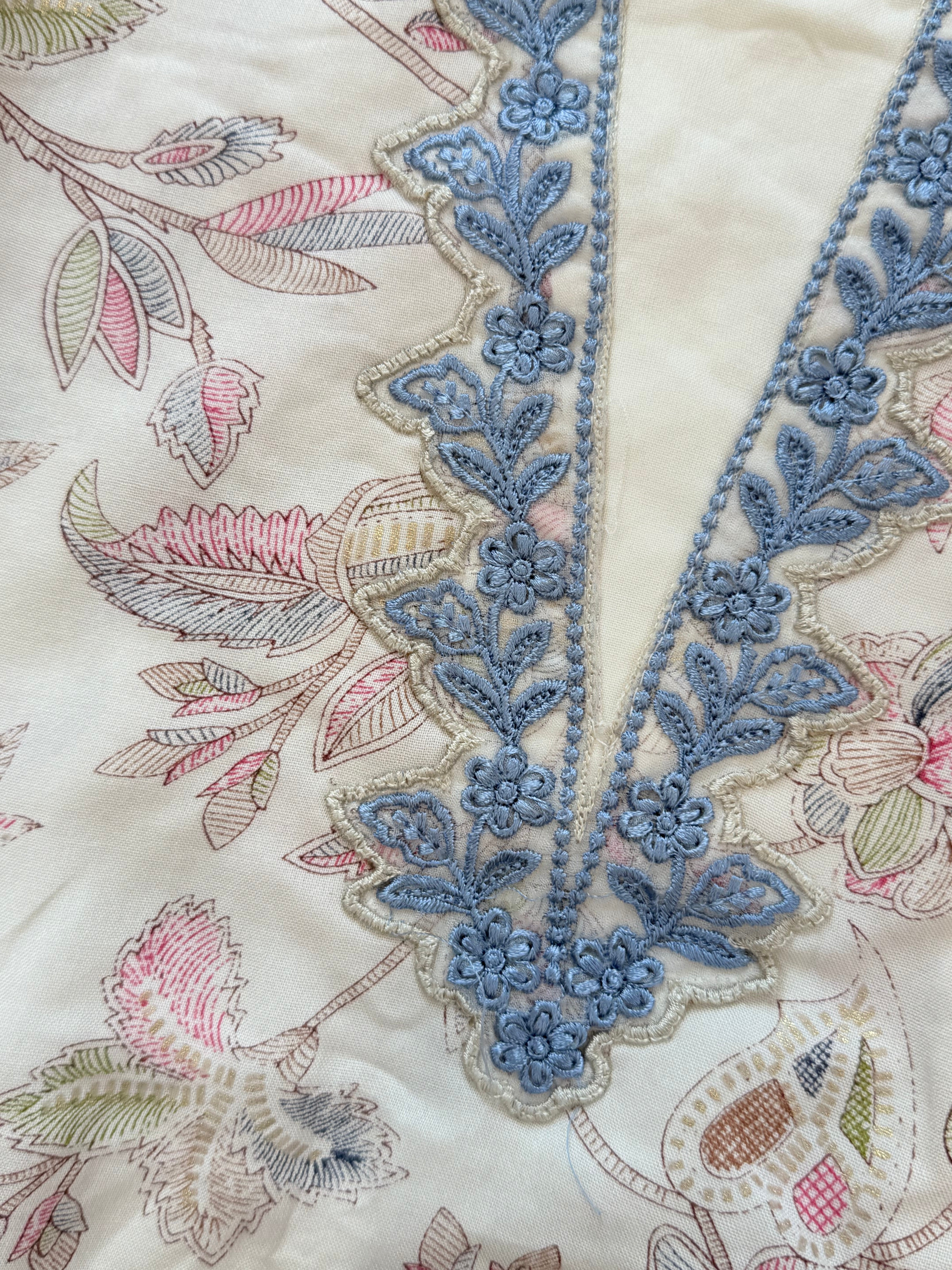 LAWN CUTWORK READYMADE SUIT 5001 Q