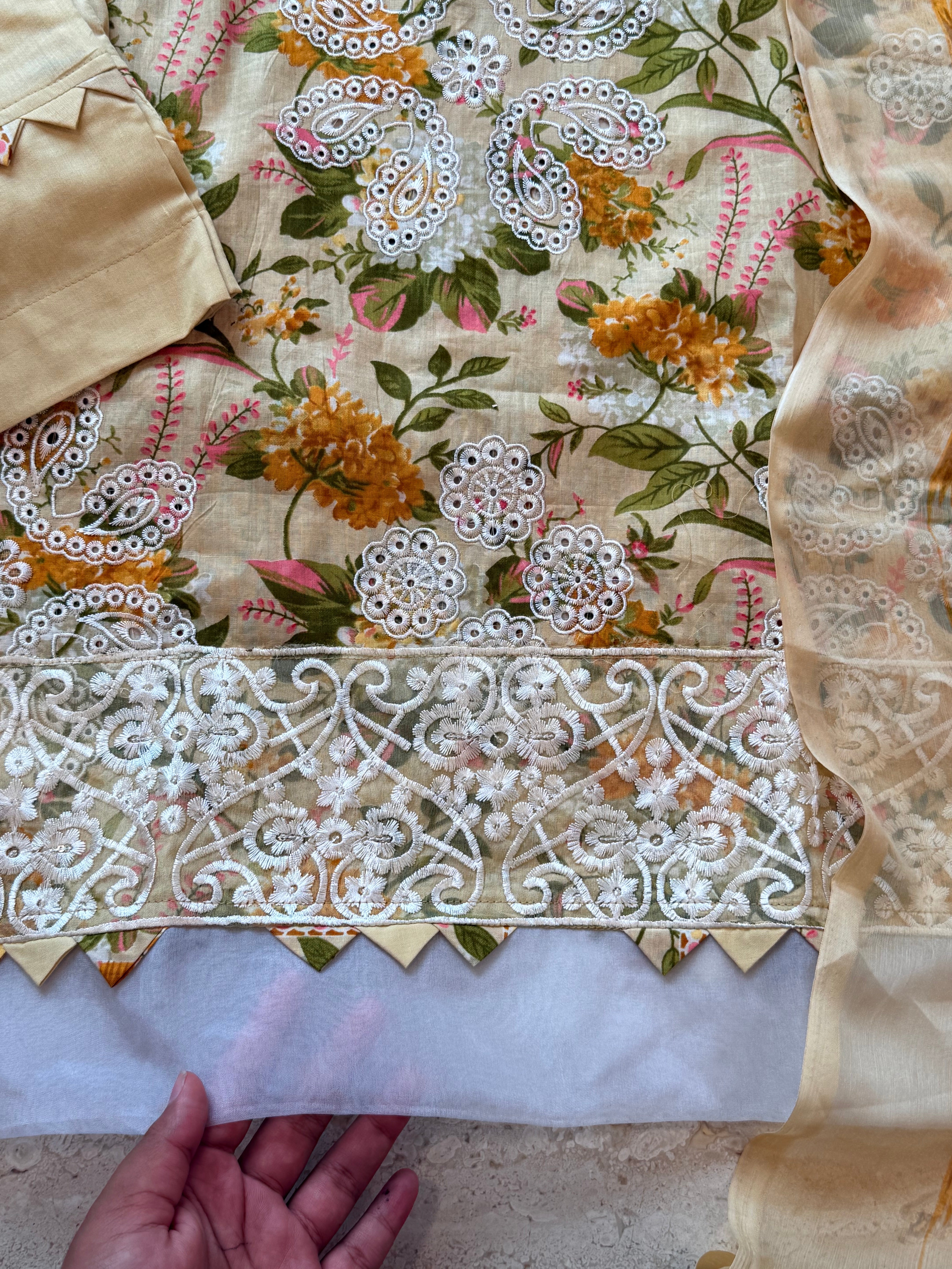 HARSHA YELLOW READYMADE SUIT Q