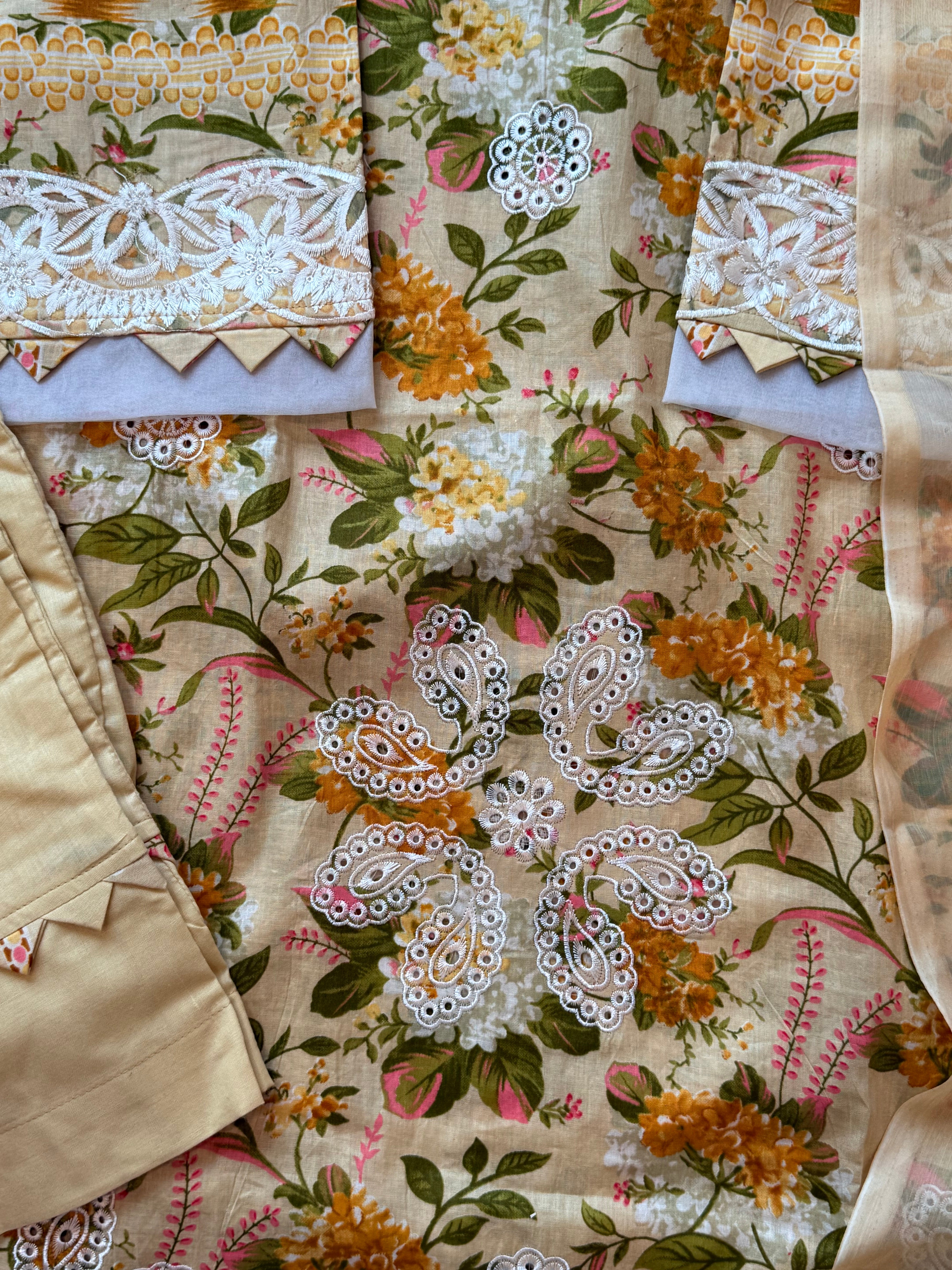 HARSHA YELLOW READYMADE SUIT Q