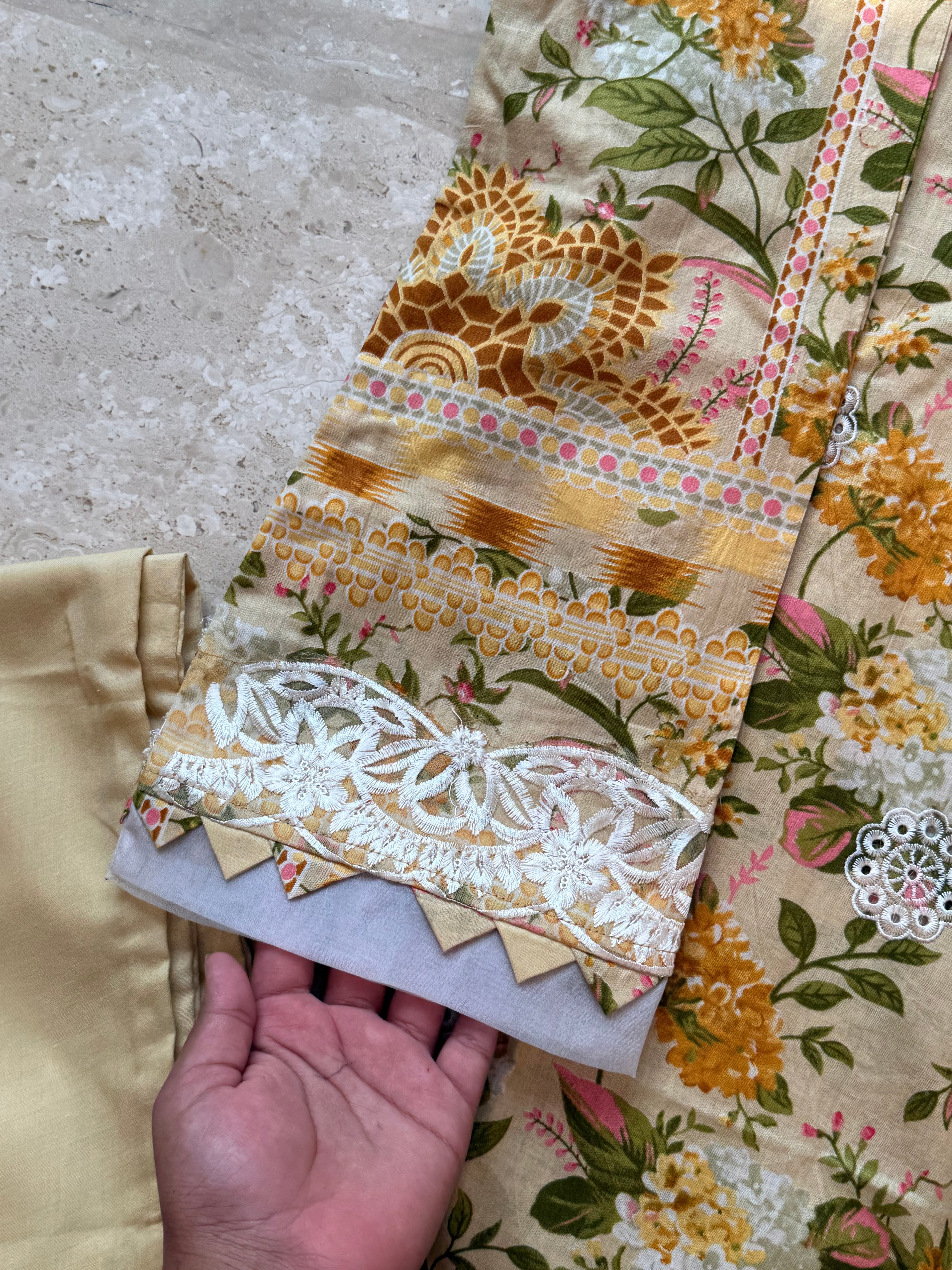 HARSHA YELLOW READYMADE SUIT Q