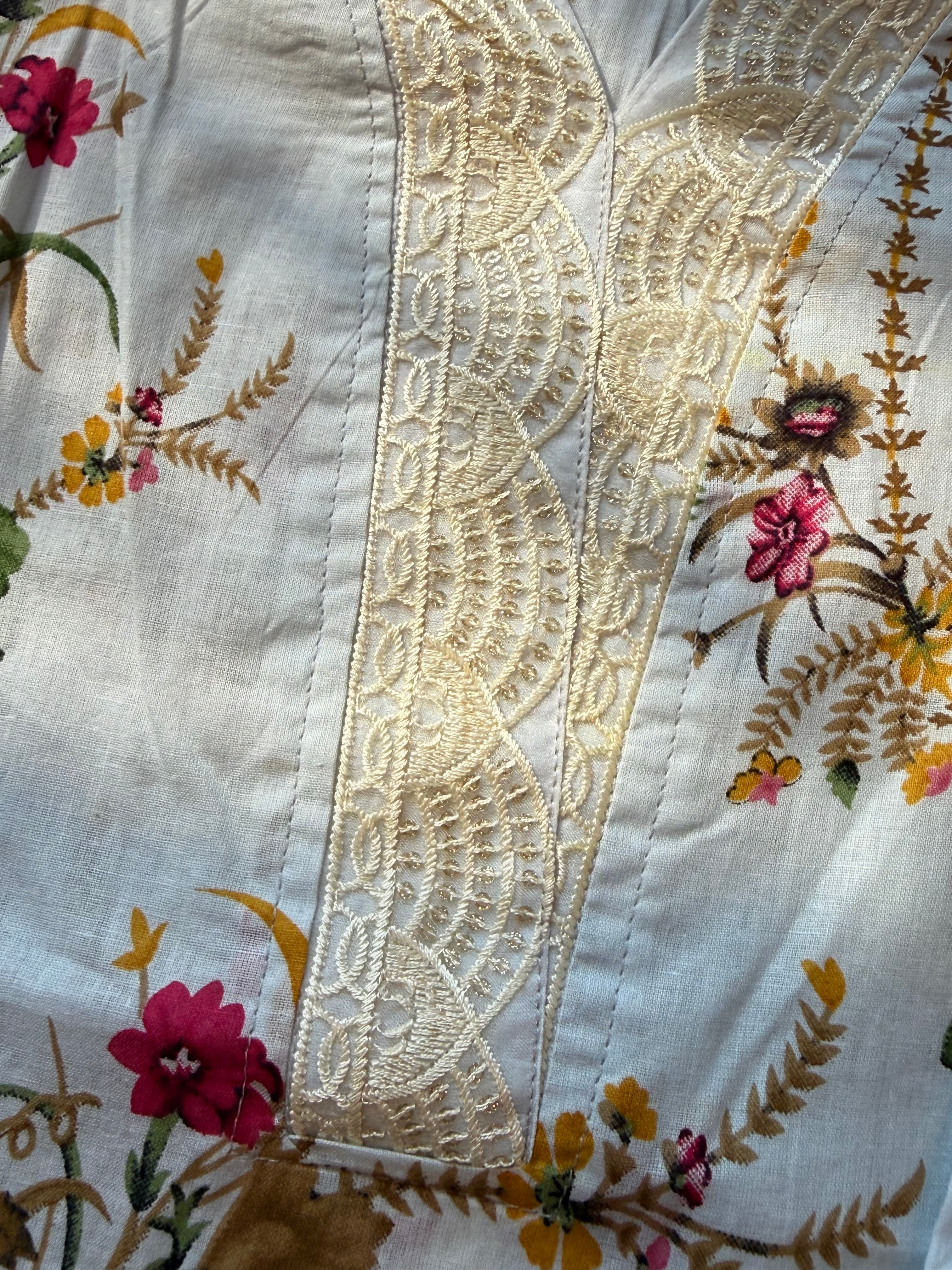 HARSHA WHITE READYMADE SUIT Q