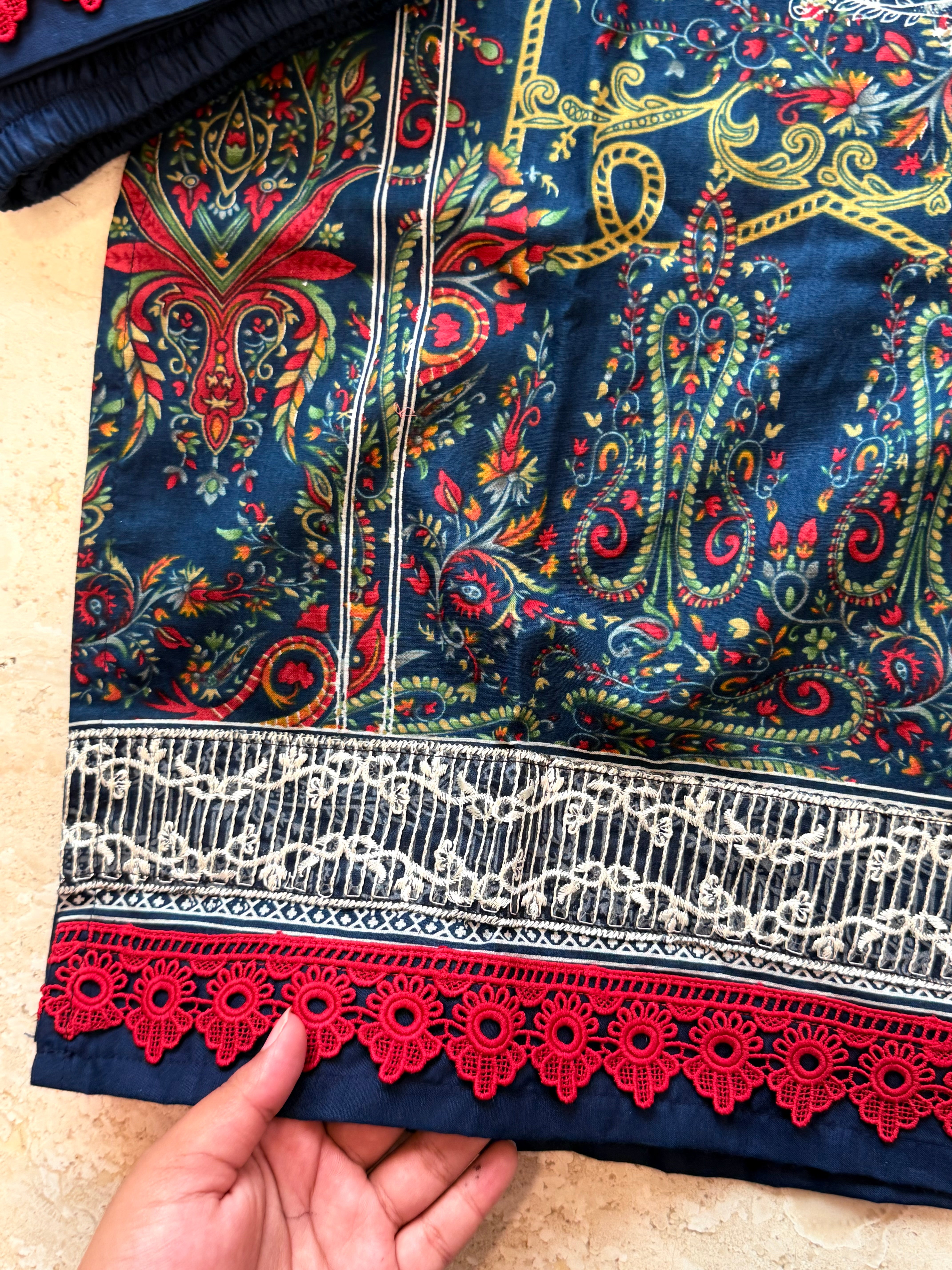 HARSHA BLUE READYMADE SUIT Q
