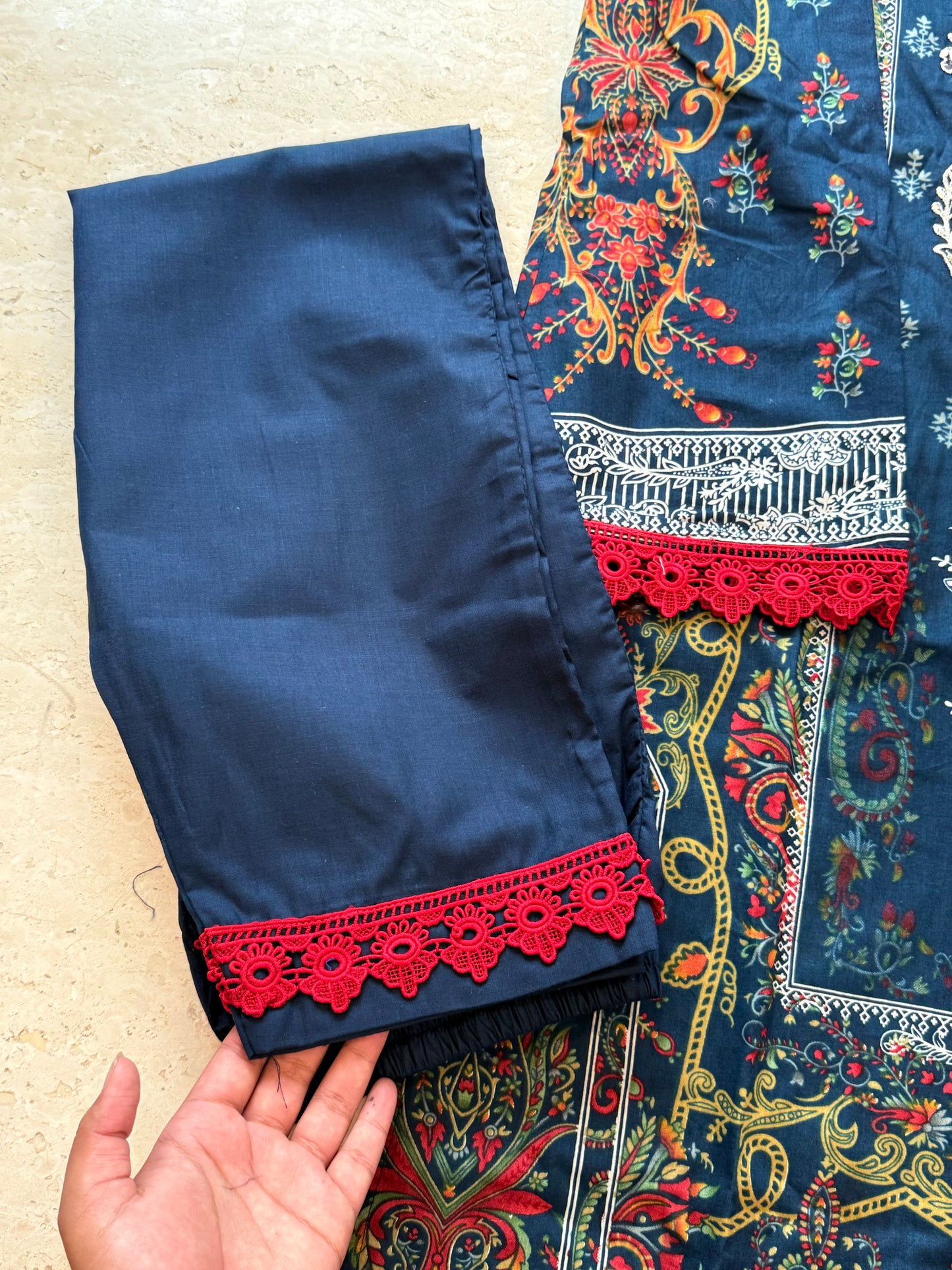 HARSHA BLUE READYMADE SUIT Q