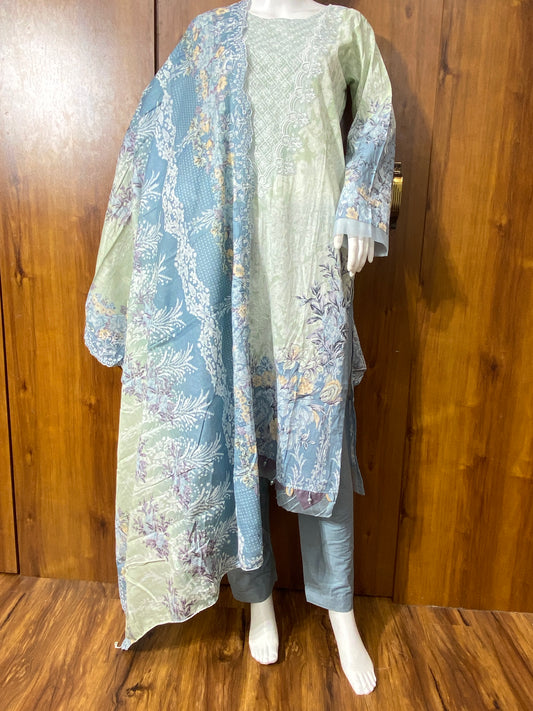 NEEDLE LAWN EMBROIDERY SUIT 6