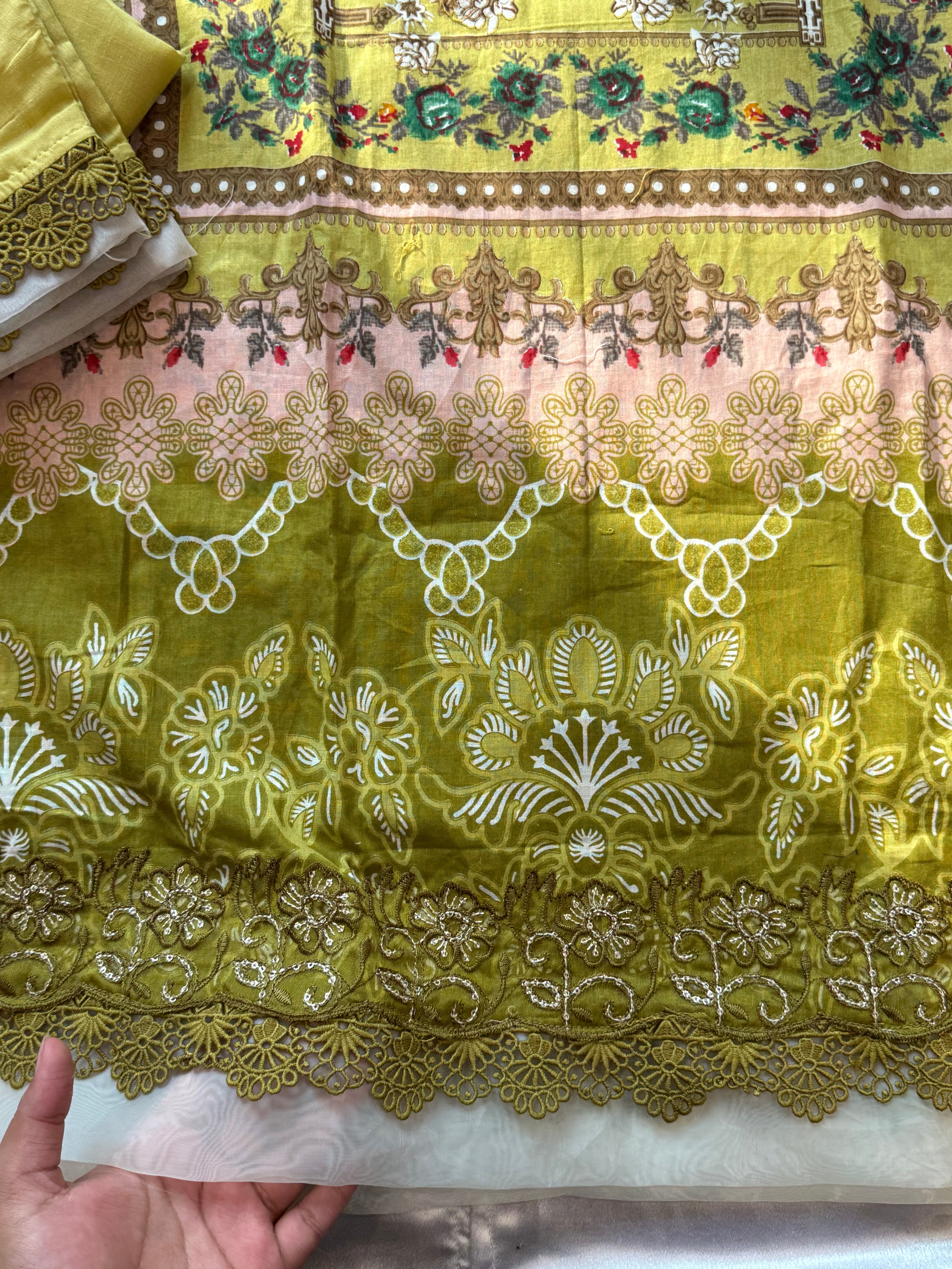 HARSHA GREEN READYMADE SUIT 1