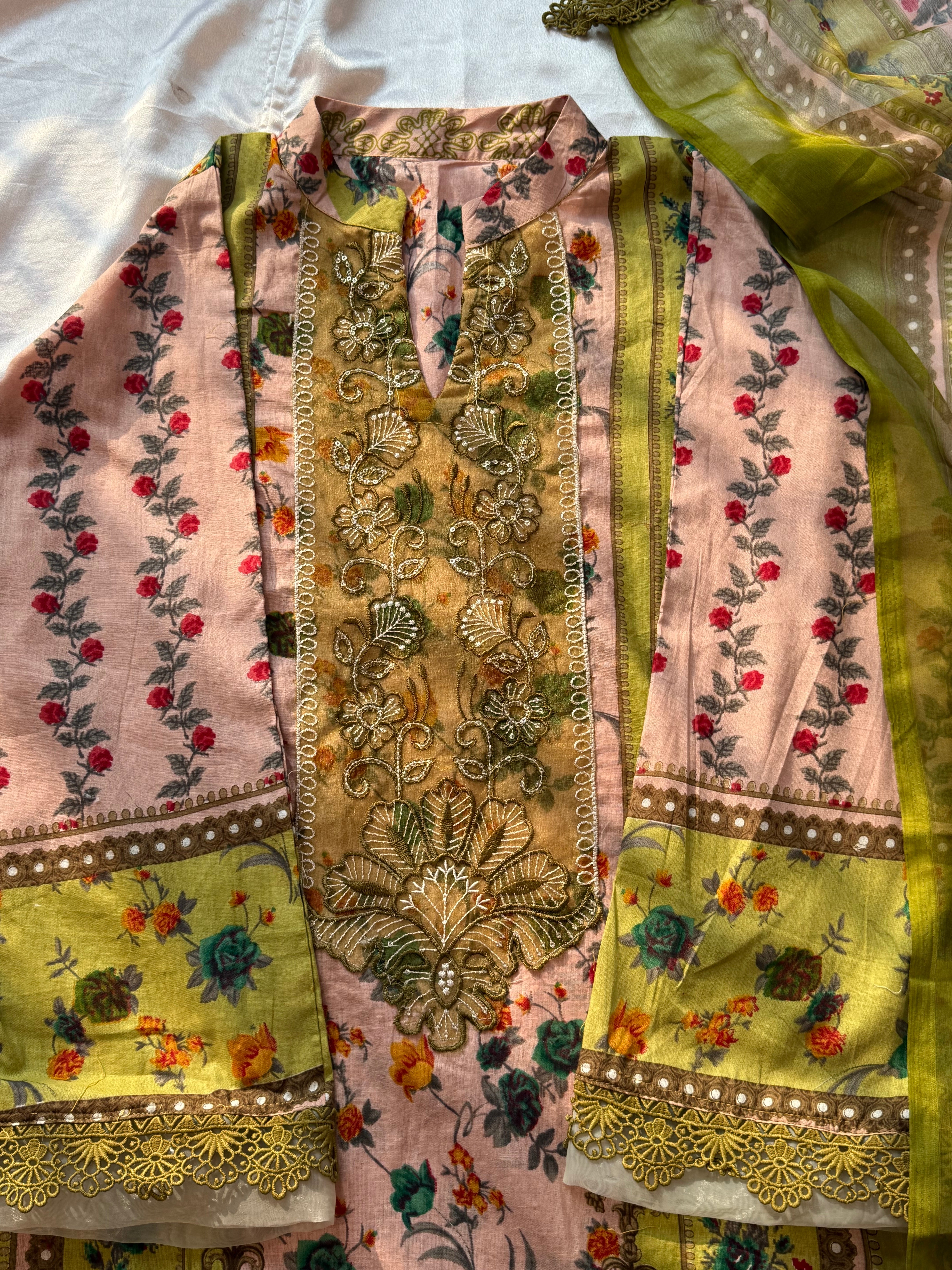 HARSHA GREEN READYMADE SUIT 1