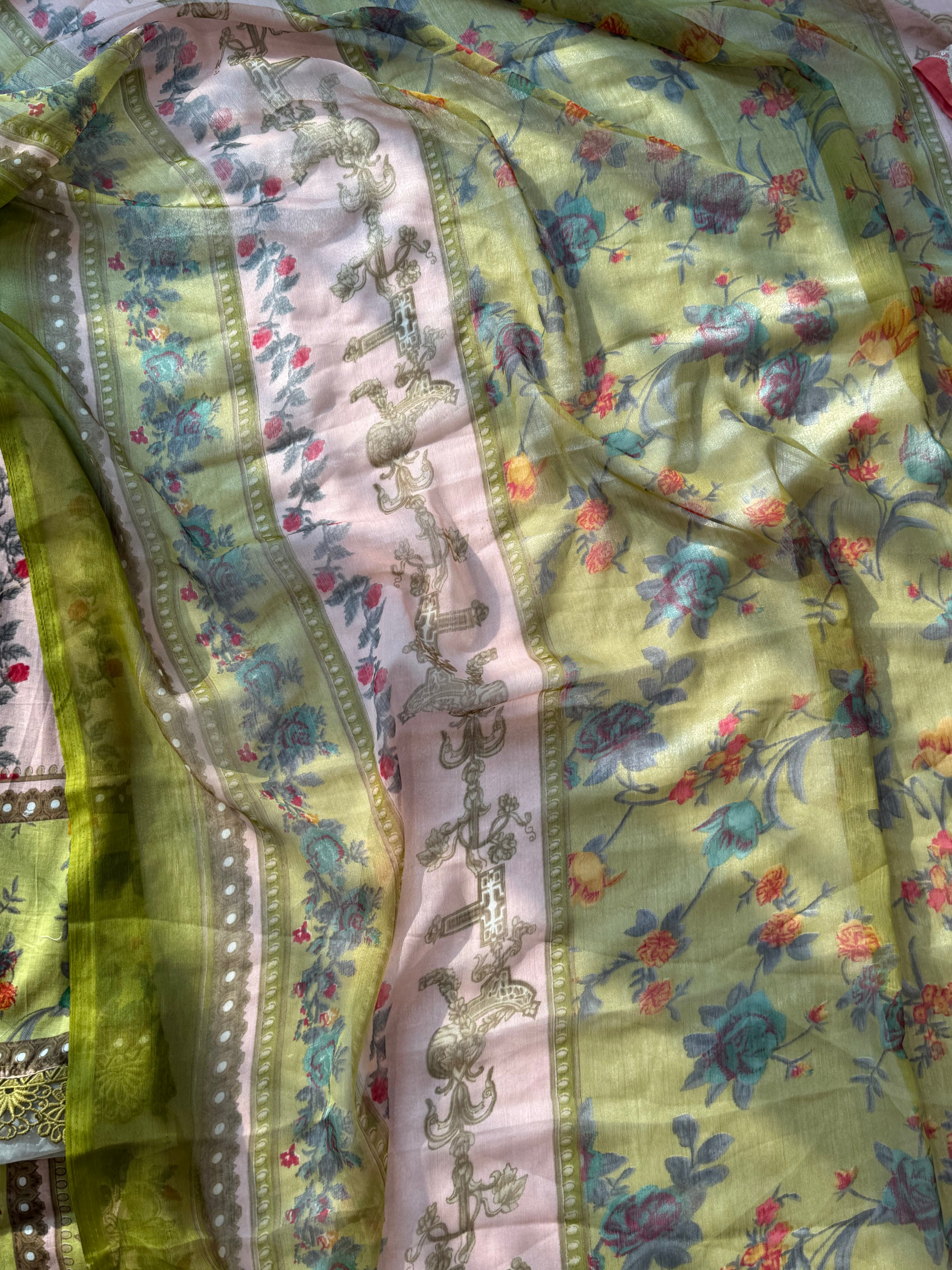 HARSHA GREEN READYMADE SUIT 1