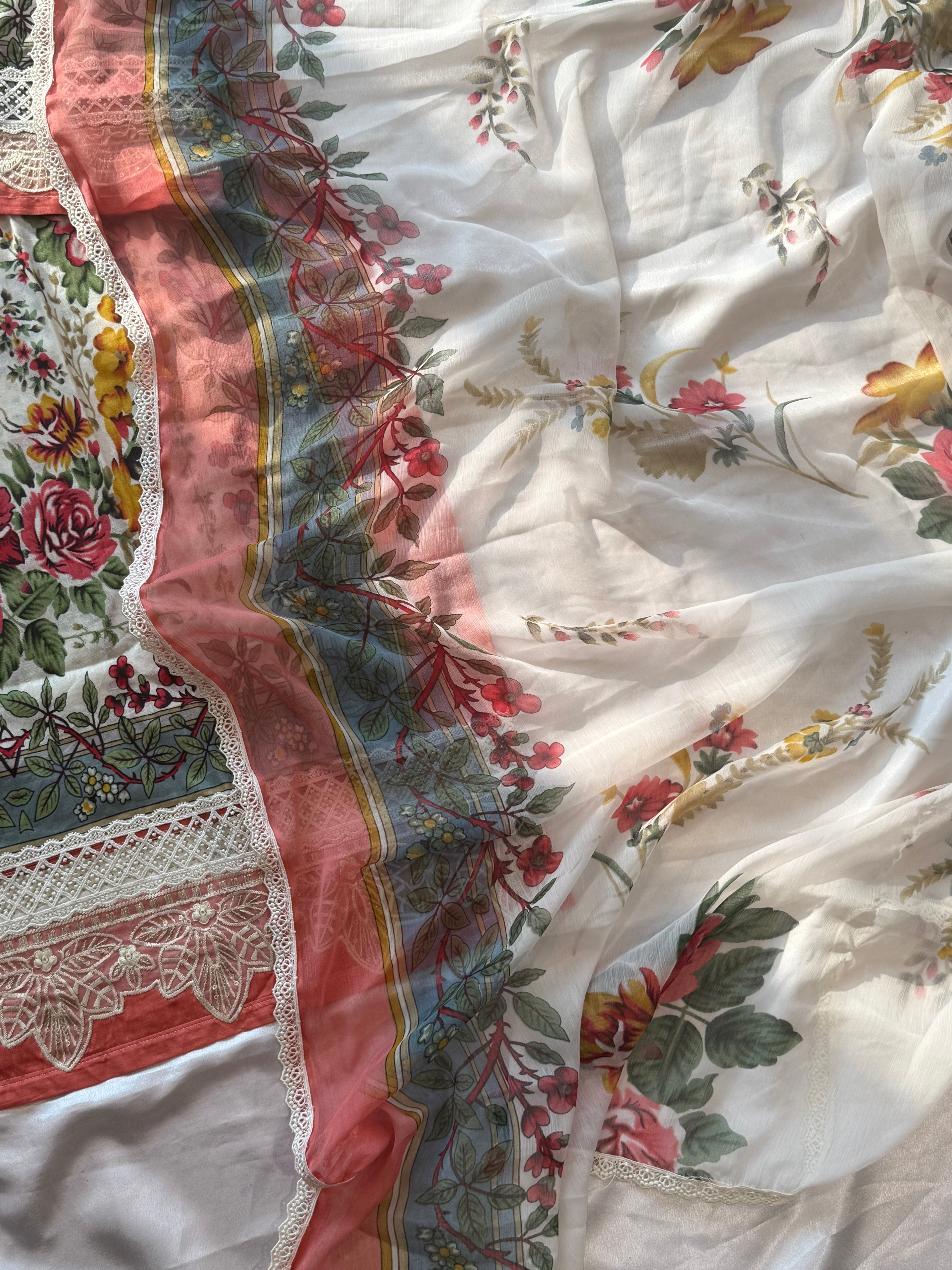 HARSHA OFF WHITE READYMADE SUIT