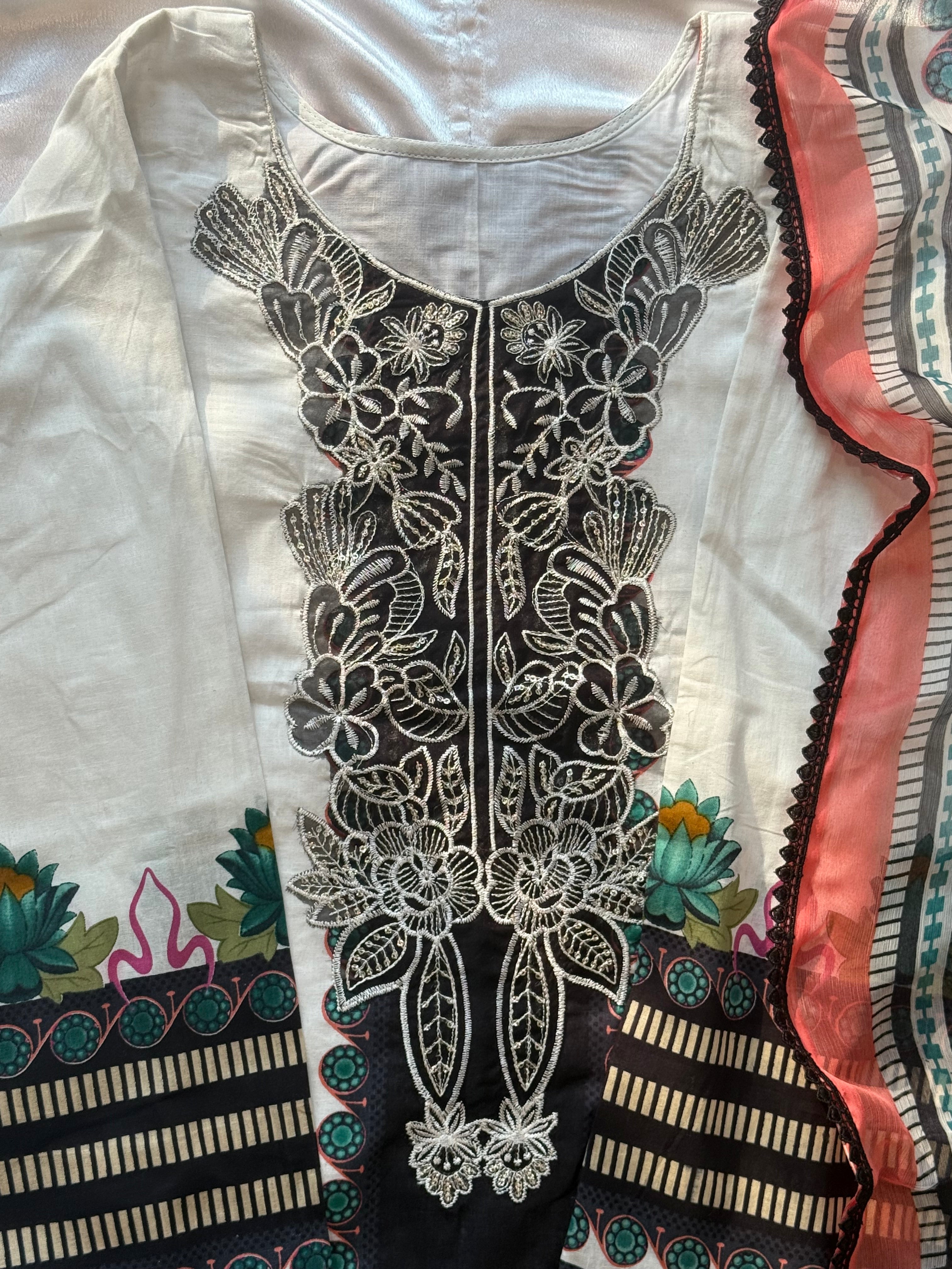 HARSHA WHITE  READYMADE SUIT